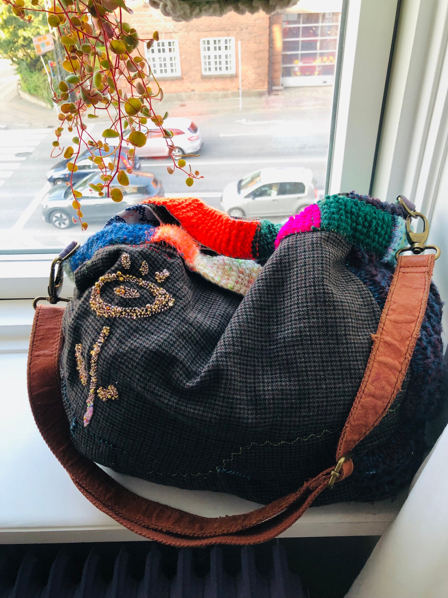 Bag Hand-sewn bag Fabric tote bag Slow fashion Handmade 2244