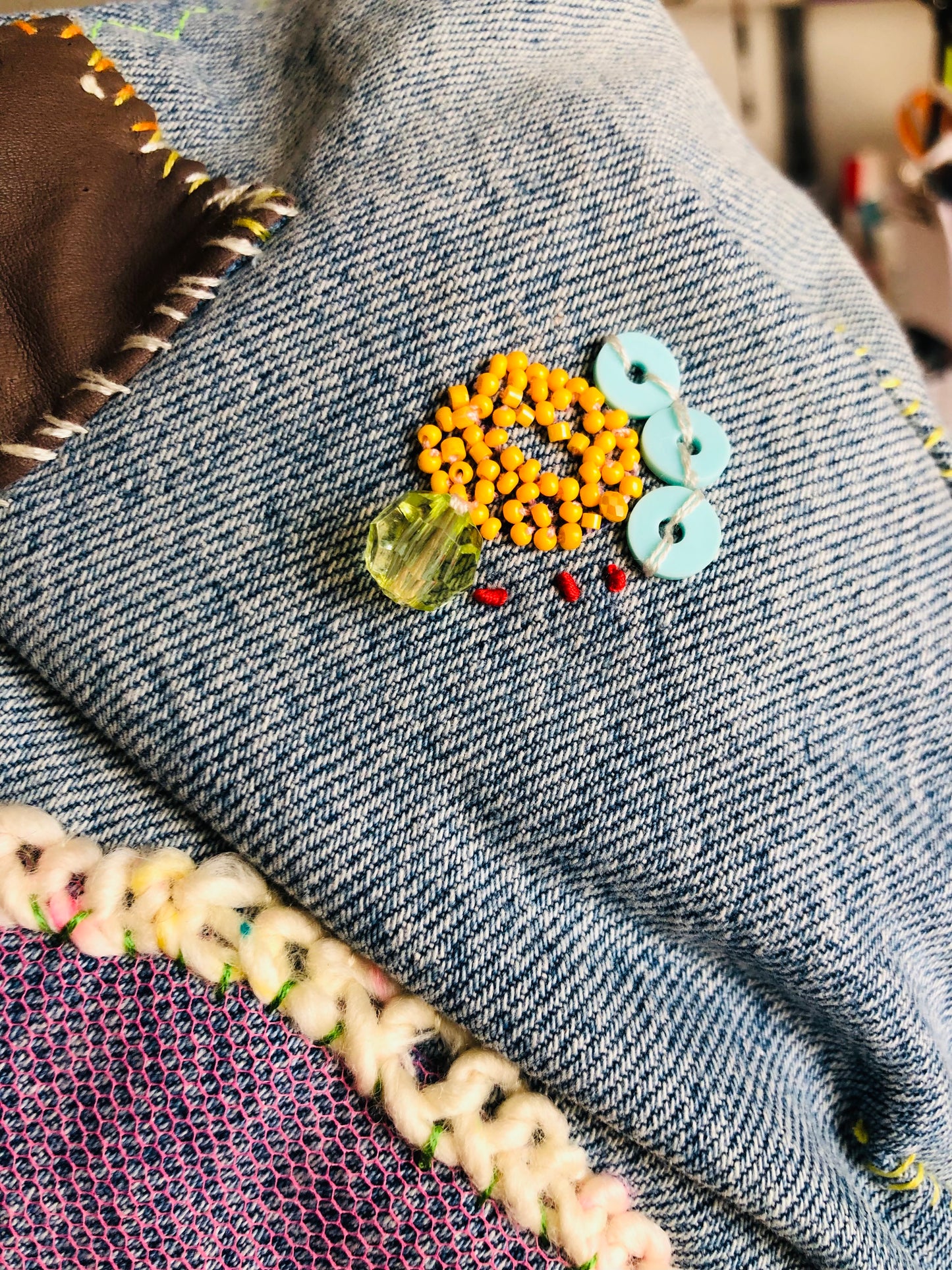 Bag Hand-sewn Fabric Tote Bag Slow Fashion Handmade 2240