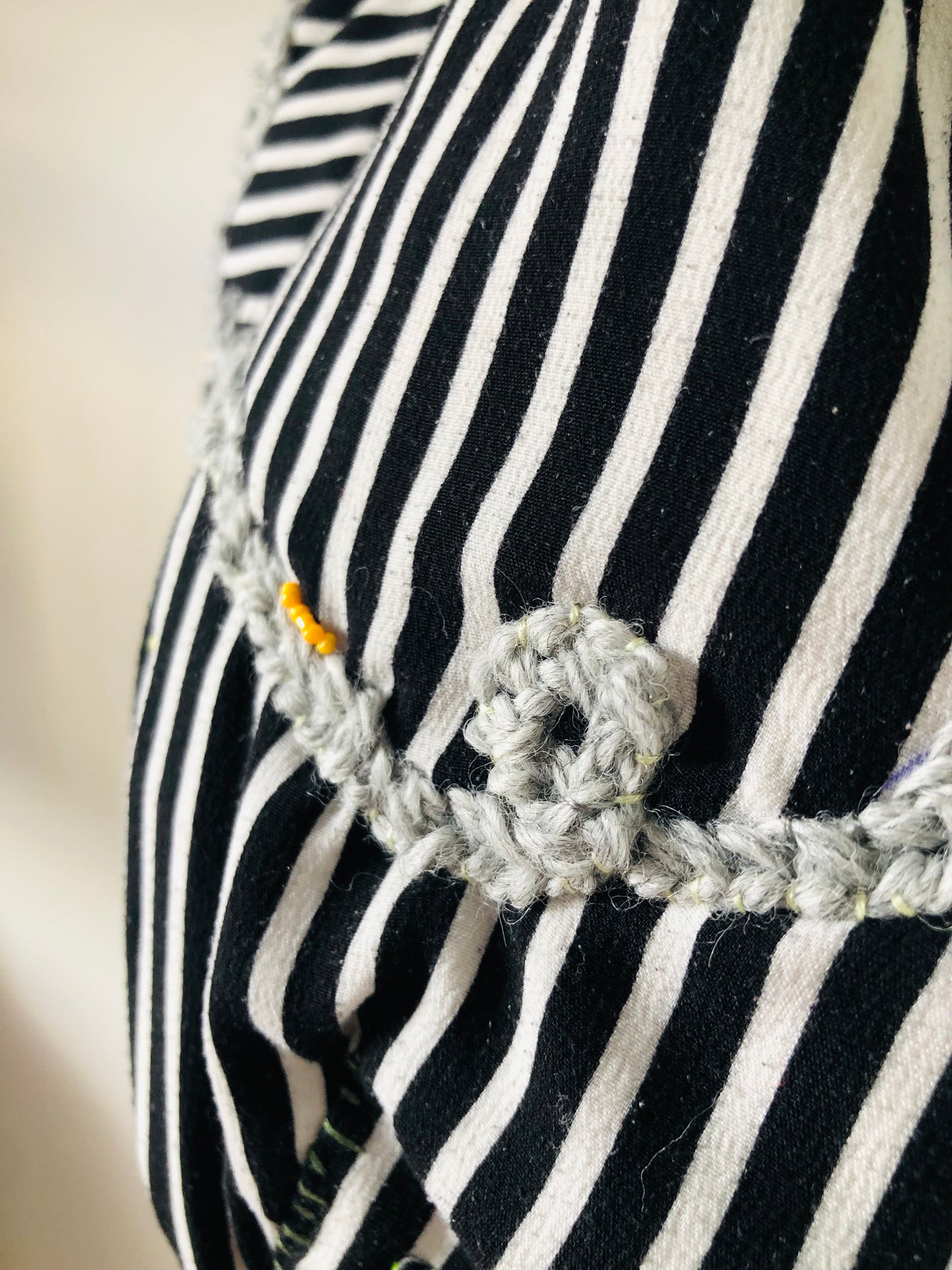 Bag Hand-sewn Fabric Tote Bag Slow Fashion Handmade 2253