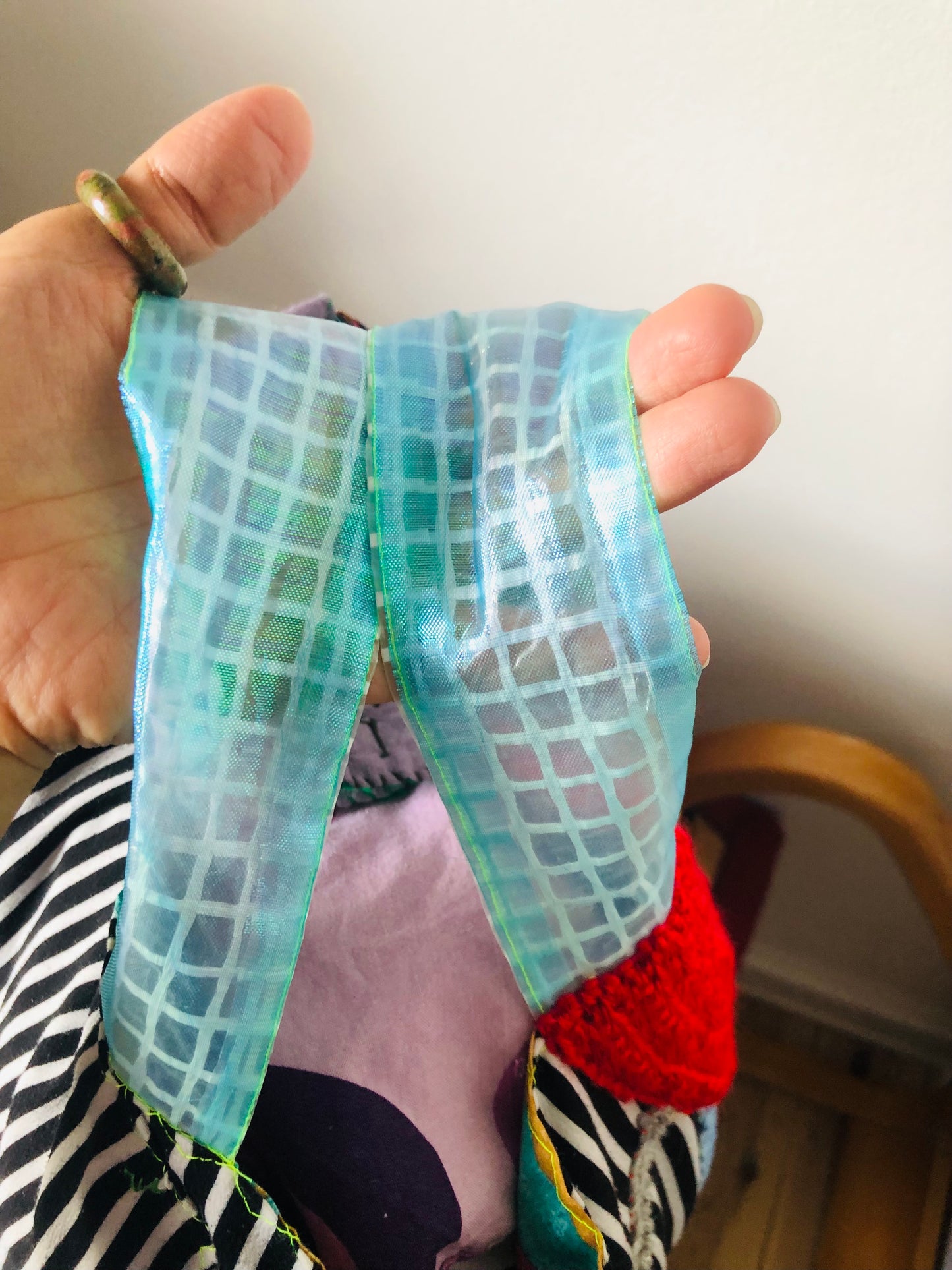 Bag Hand-sewn Fabric Tote Bag Slow Fashion Handmade 2253