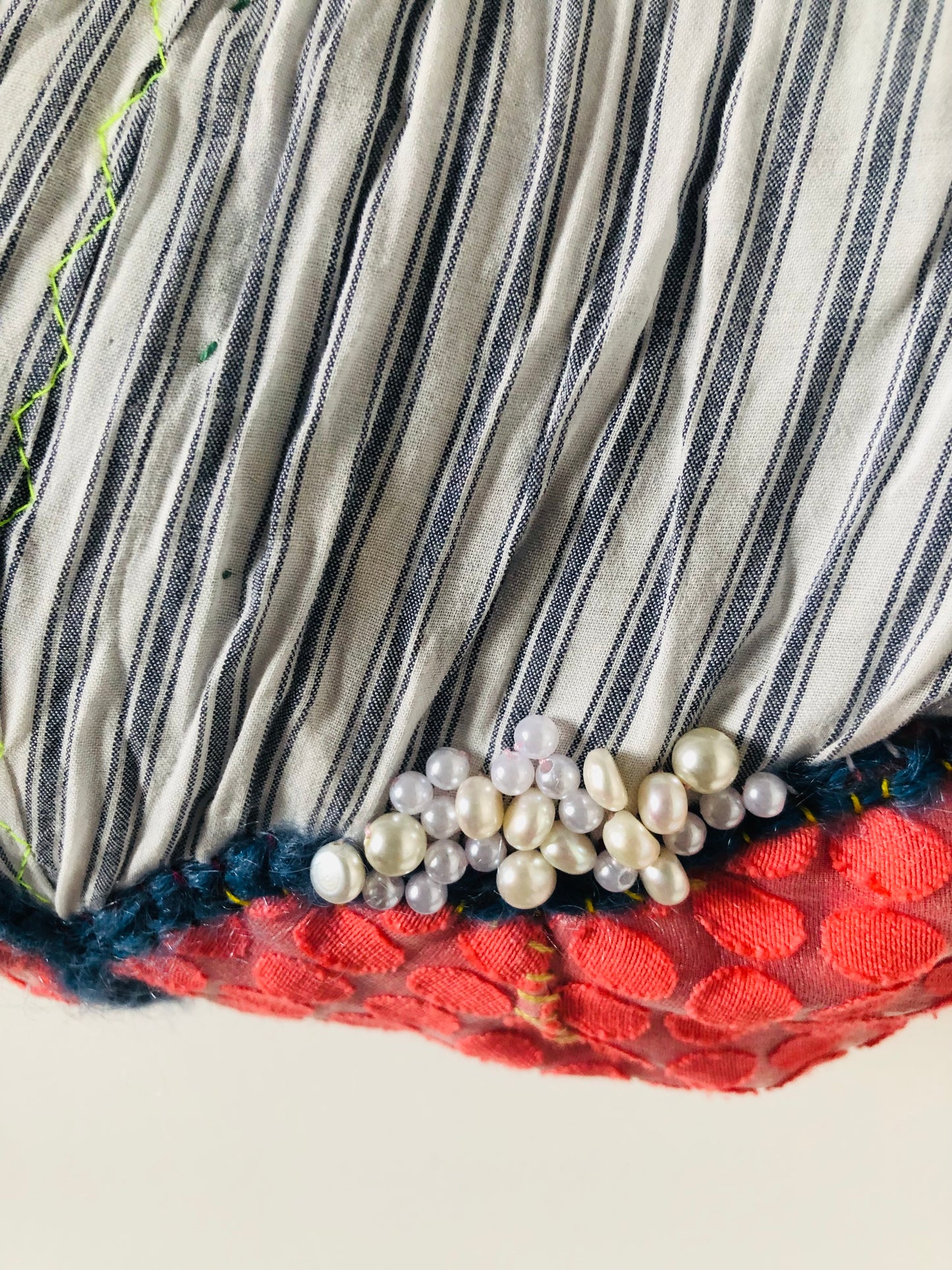 Bag Hand-sewn Fabric Tote Bag Slow Fashion Handmade 2251