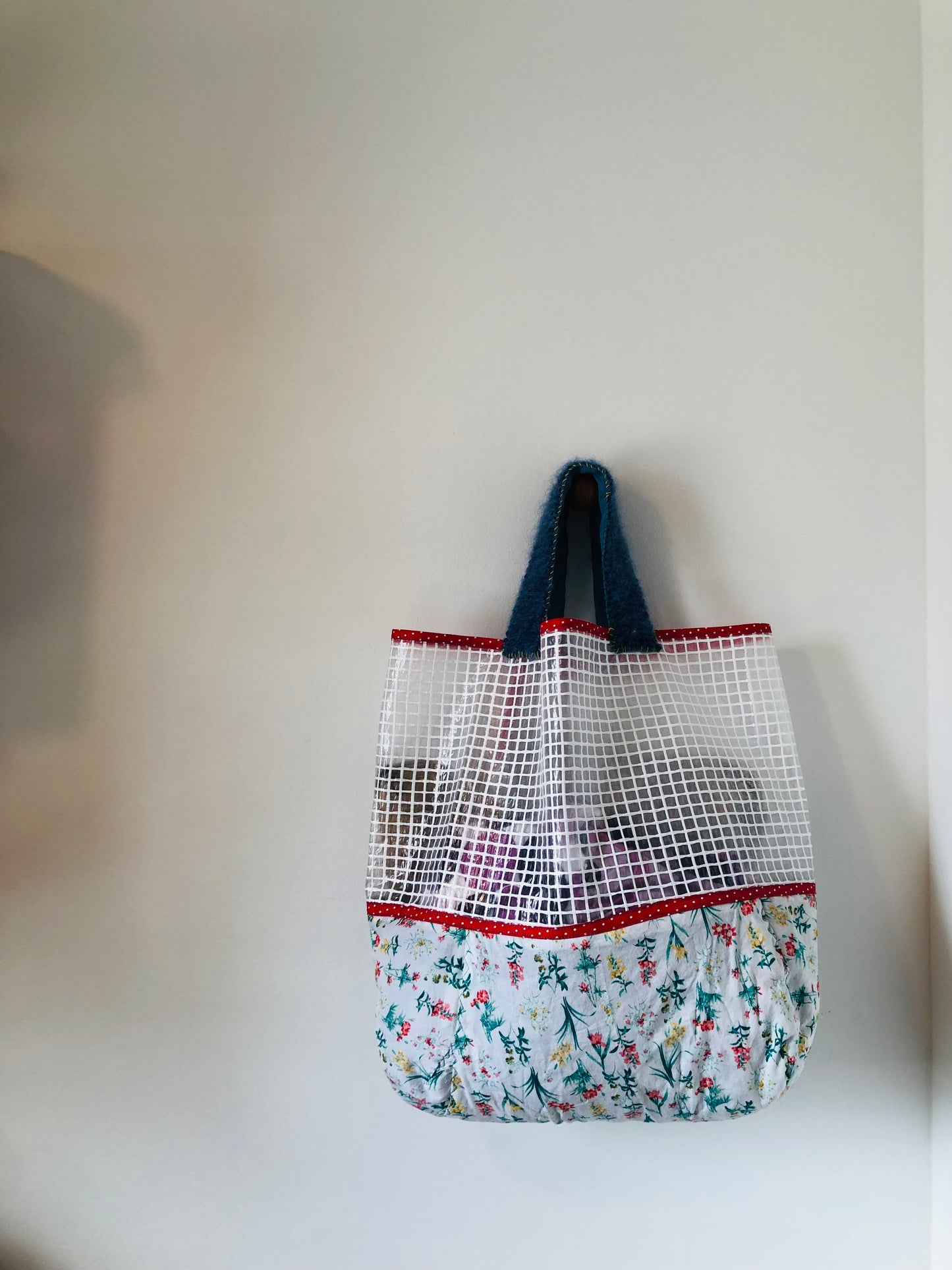 Bag Hand-sewn Fabric Tote Bag Slow Fashion Handmade 2260