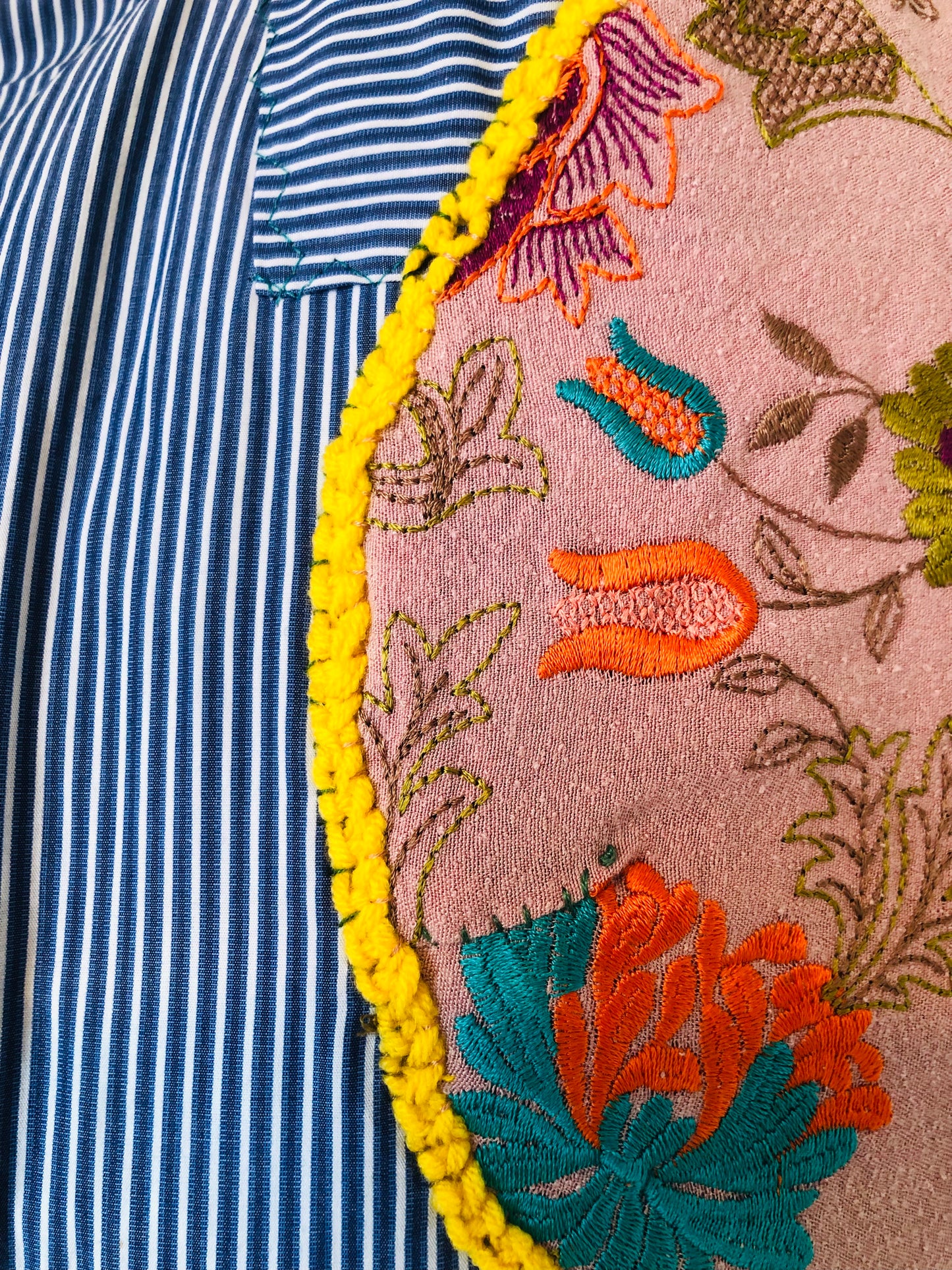 Bag Hand-sewn Fabric Tote Bag Slow Fashion Handmade 2259