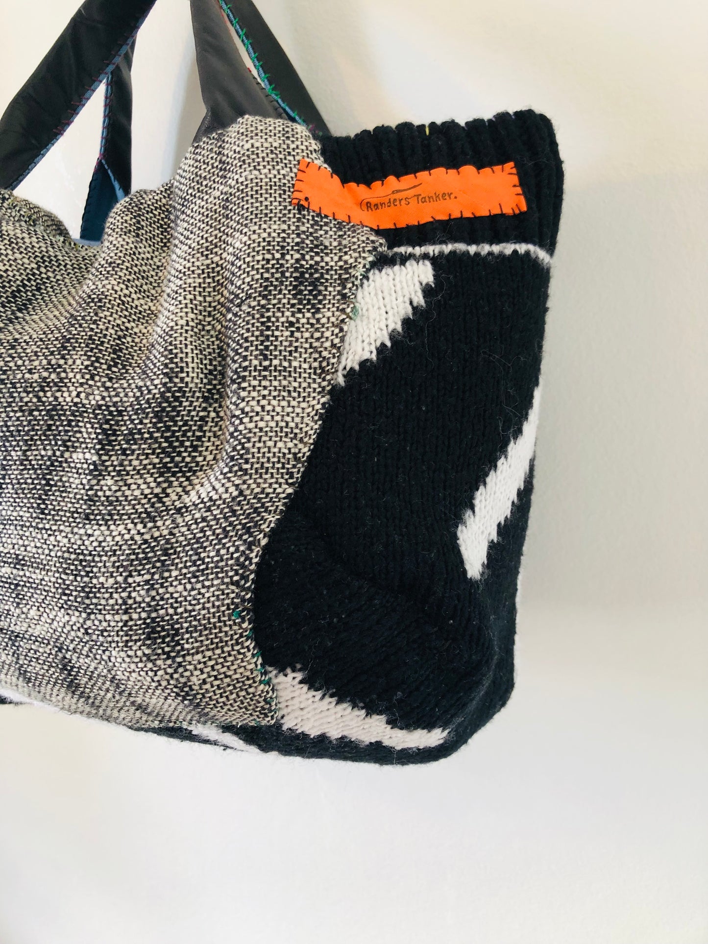 Bag Hand-sewn Fabric Tote Bag Slow Fashion Handmade 2264