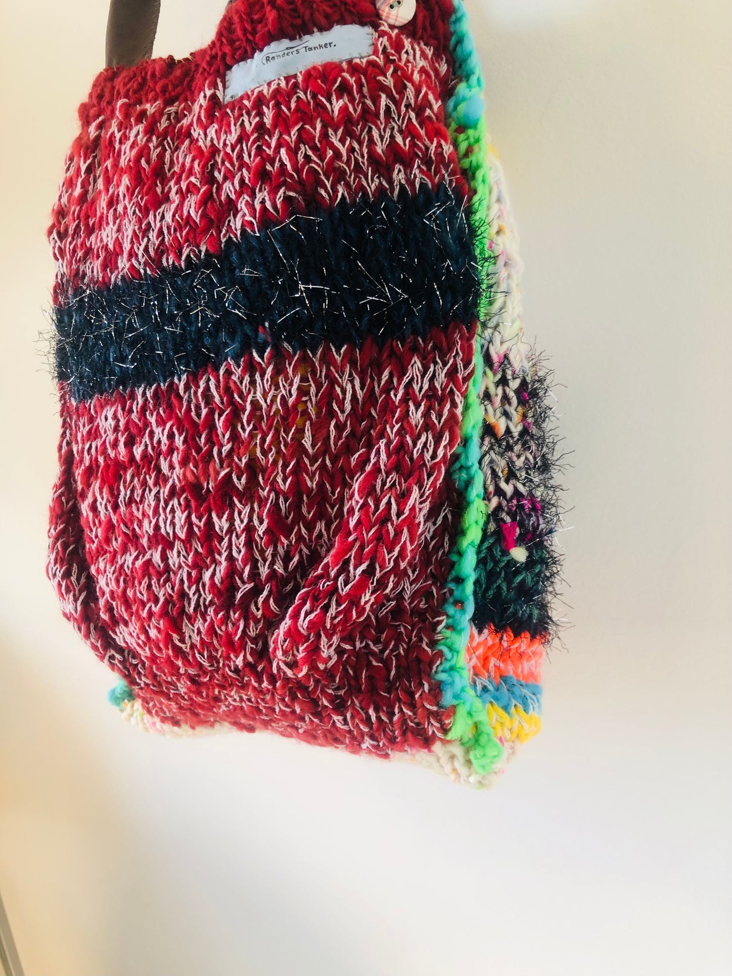 Bag 手縫いのバッグ　手編み　トートバッグ　スローファッション　手縫い　ハンドメイド　2271