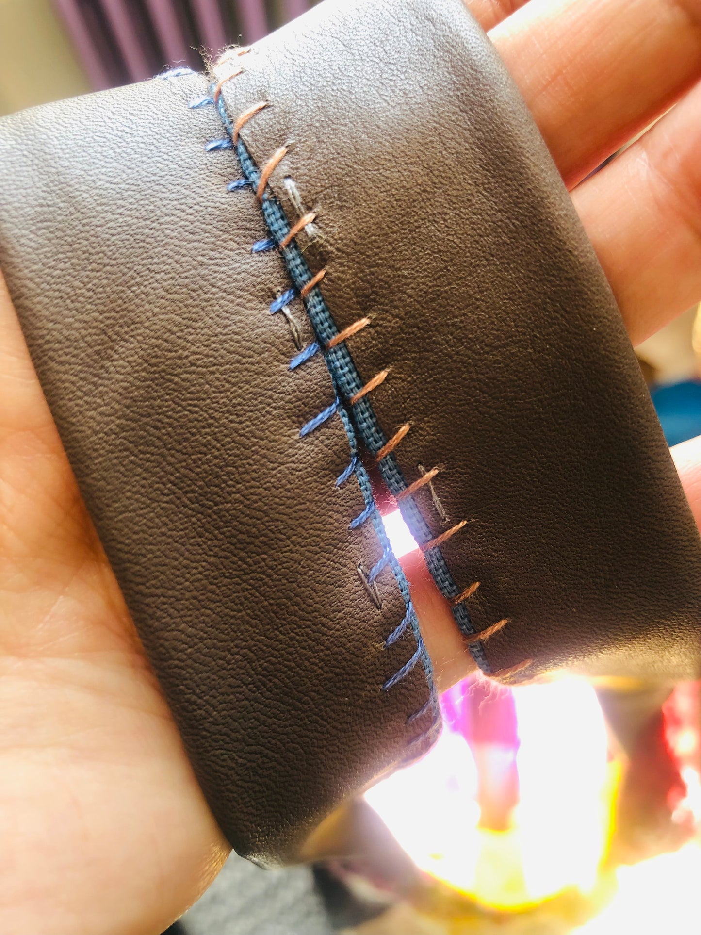 Bag 手縫いのバッグ　手編み　トートバッグ　スローファッション　手縫い　ハンドメイド　2271