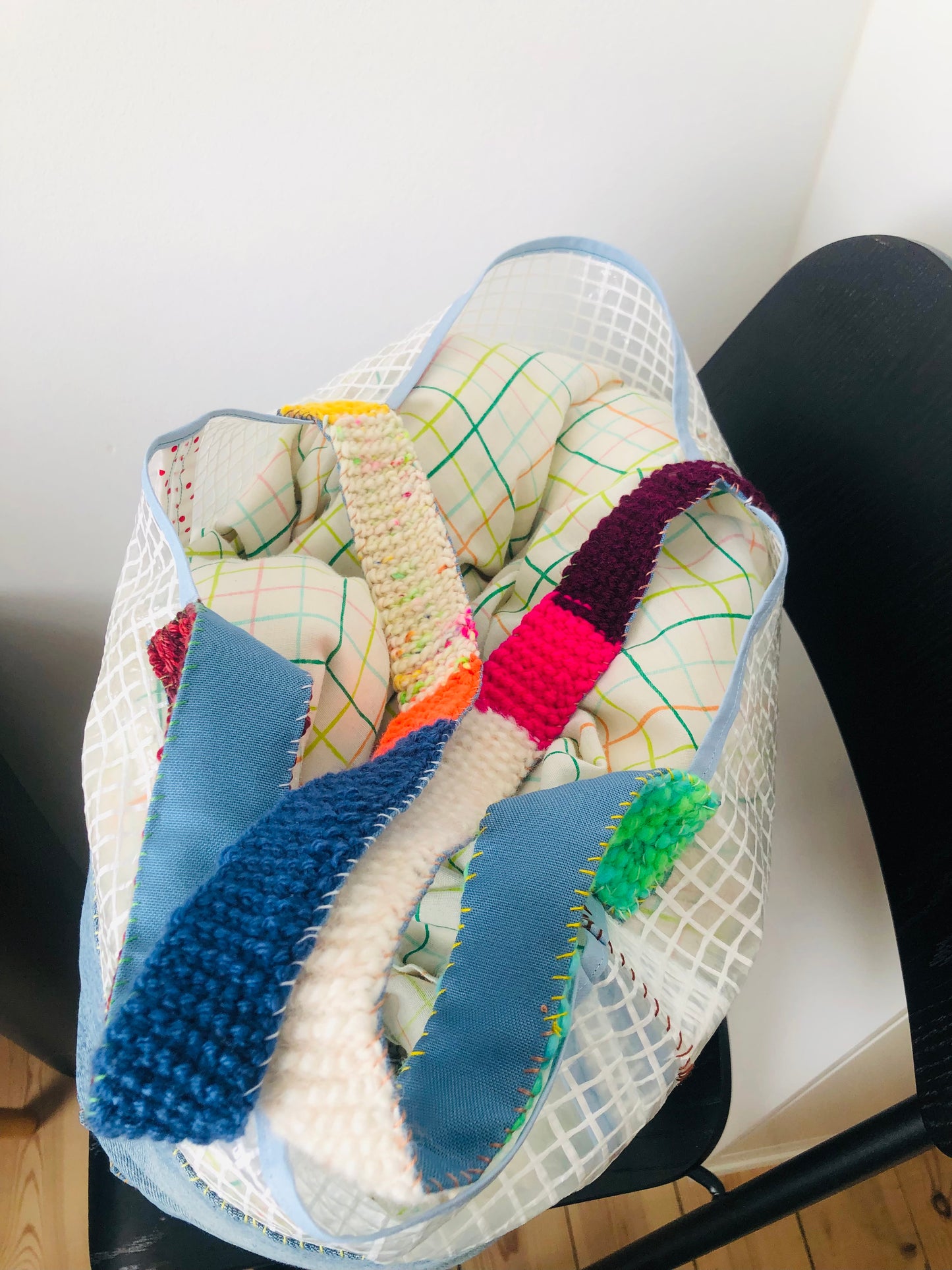 Bag Hand-sewn Fabric Tote Bag Slow Fashion Handmade 2269