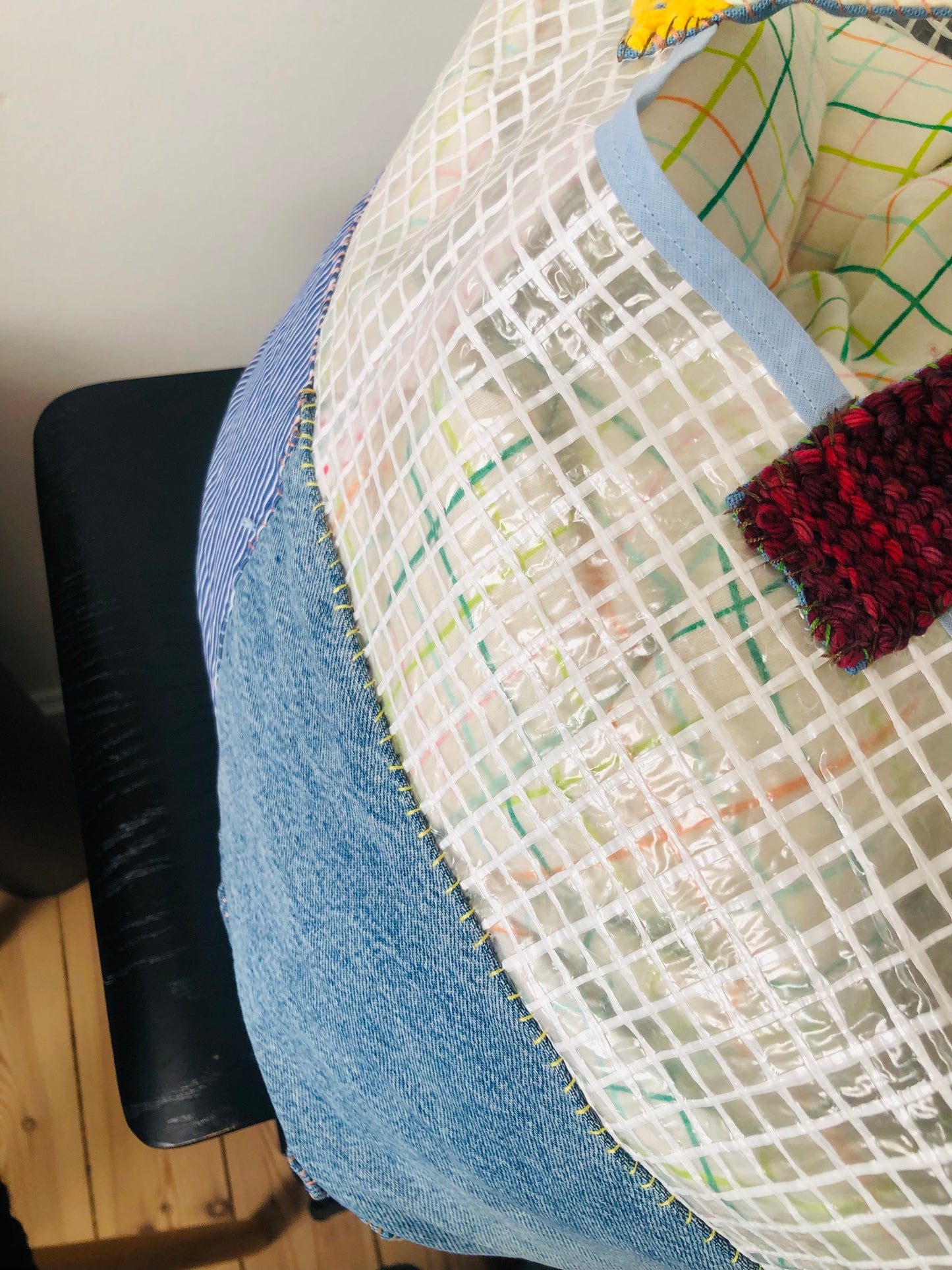 Bag Hand-sewn Fabric Tote Bag Slow Fashion Handmade 2269