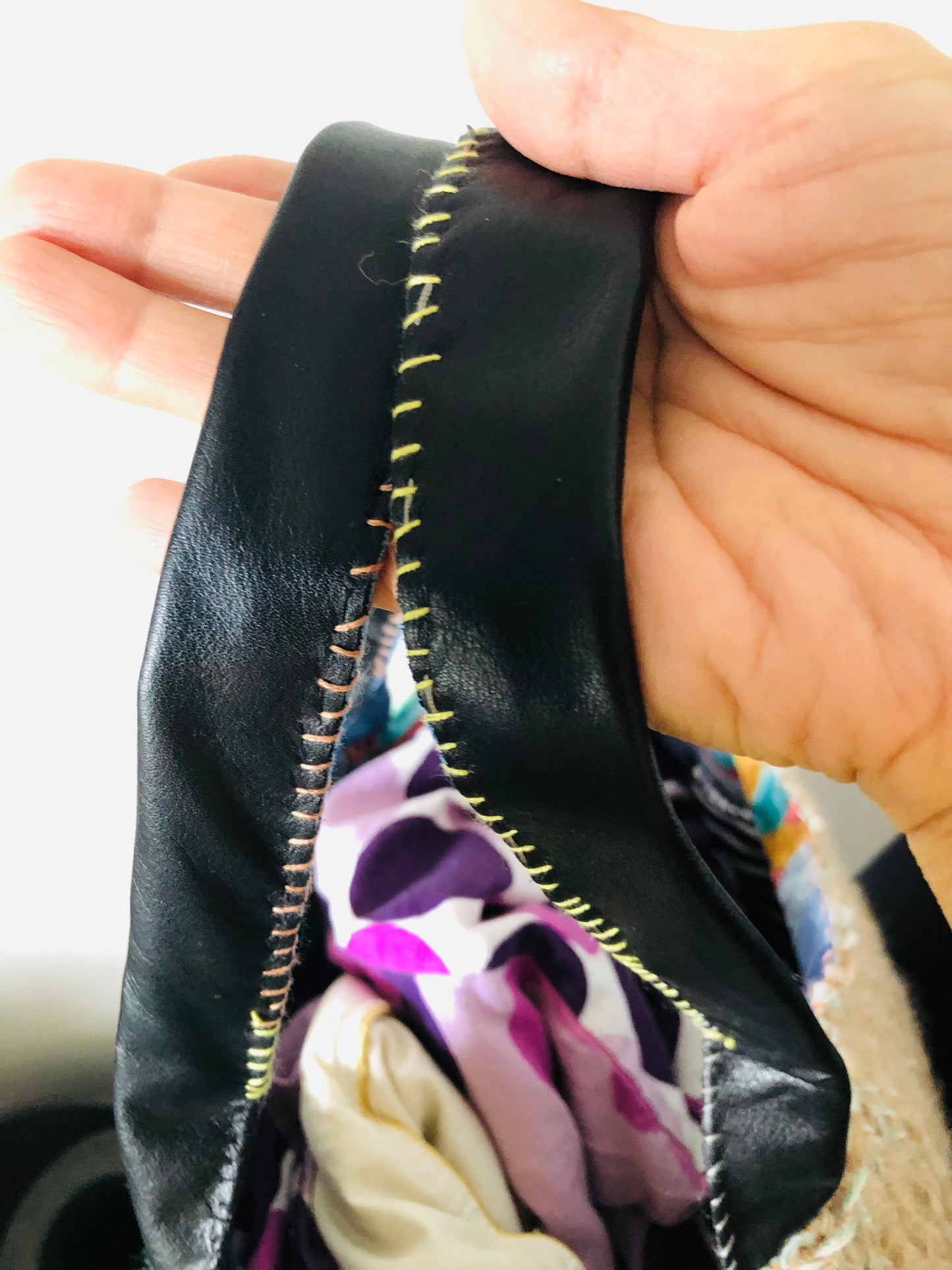 Bag Hand-sewn Fabric Tote Bag Slow Fashion Handmade 2276