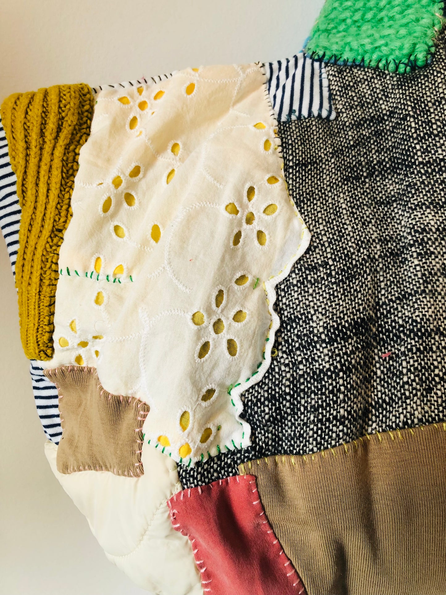 Bag Hand-sewn Fabric Tote Bag Slow Fashion Handmade 2277