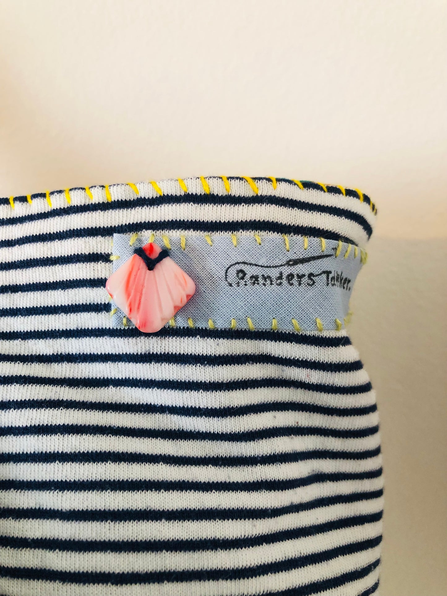 Bag Hand-sewn Fabric Tote Bag Slow Fashion Handmade 2277