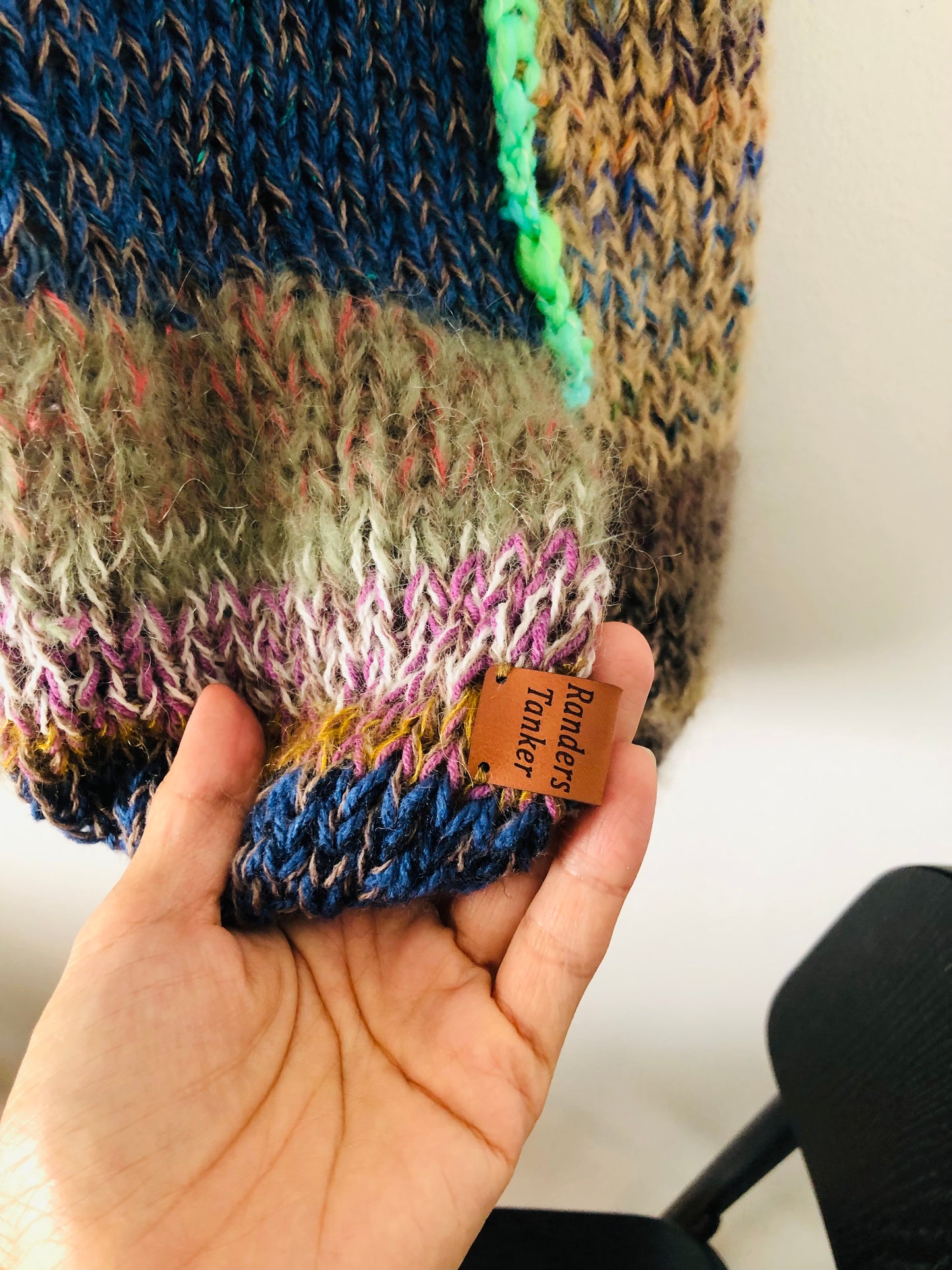 Hand-knitted sweater, slow fashion, fancy yarn, oneofakind, short sleeves, short length, 2278