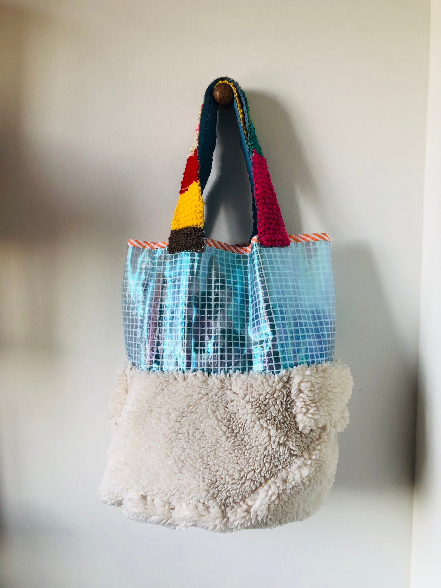 Bag 手縫いのバッグ　布製　トートバッグ　スローファッション　ハンドメイド　2268