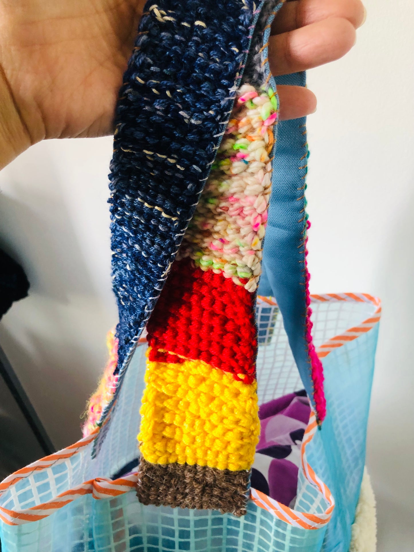 Bag 手縫いのバッグ　布製　トートバッグ　スローファッション　ハンドメイド　2268