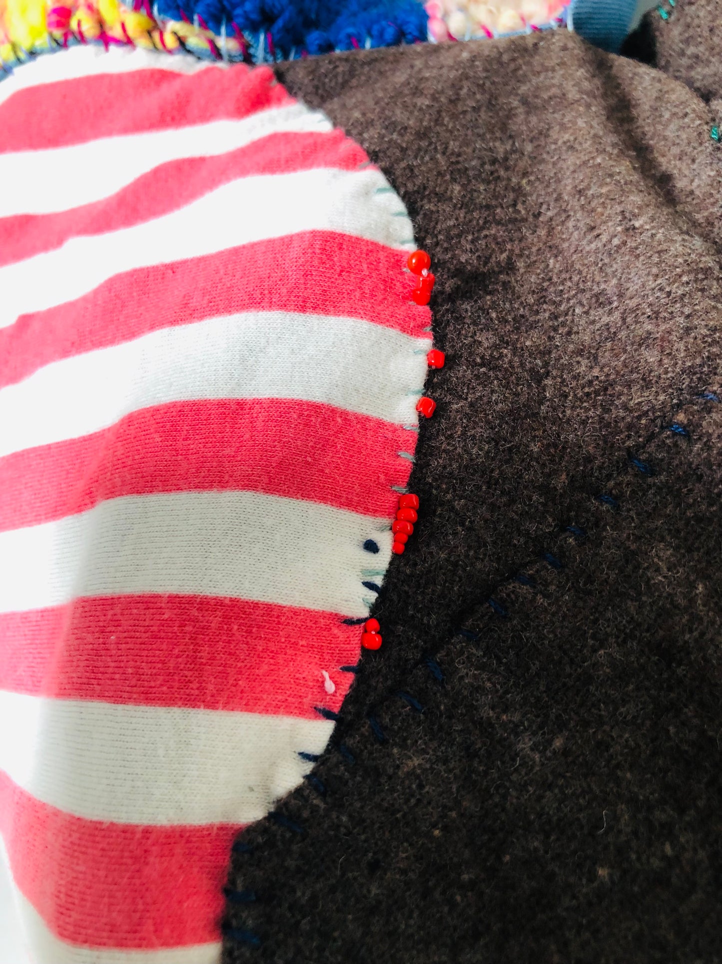 Bag 手縫いのバッグ　布製　トートバッグ　スローファッション　ハンドメイド　2296