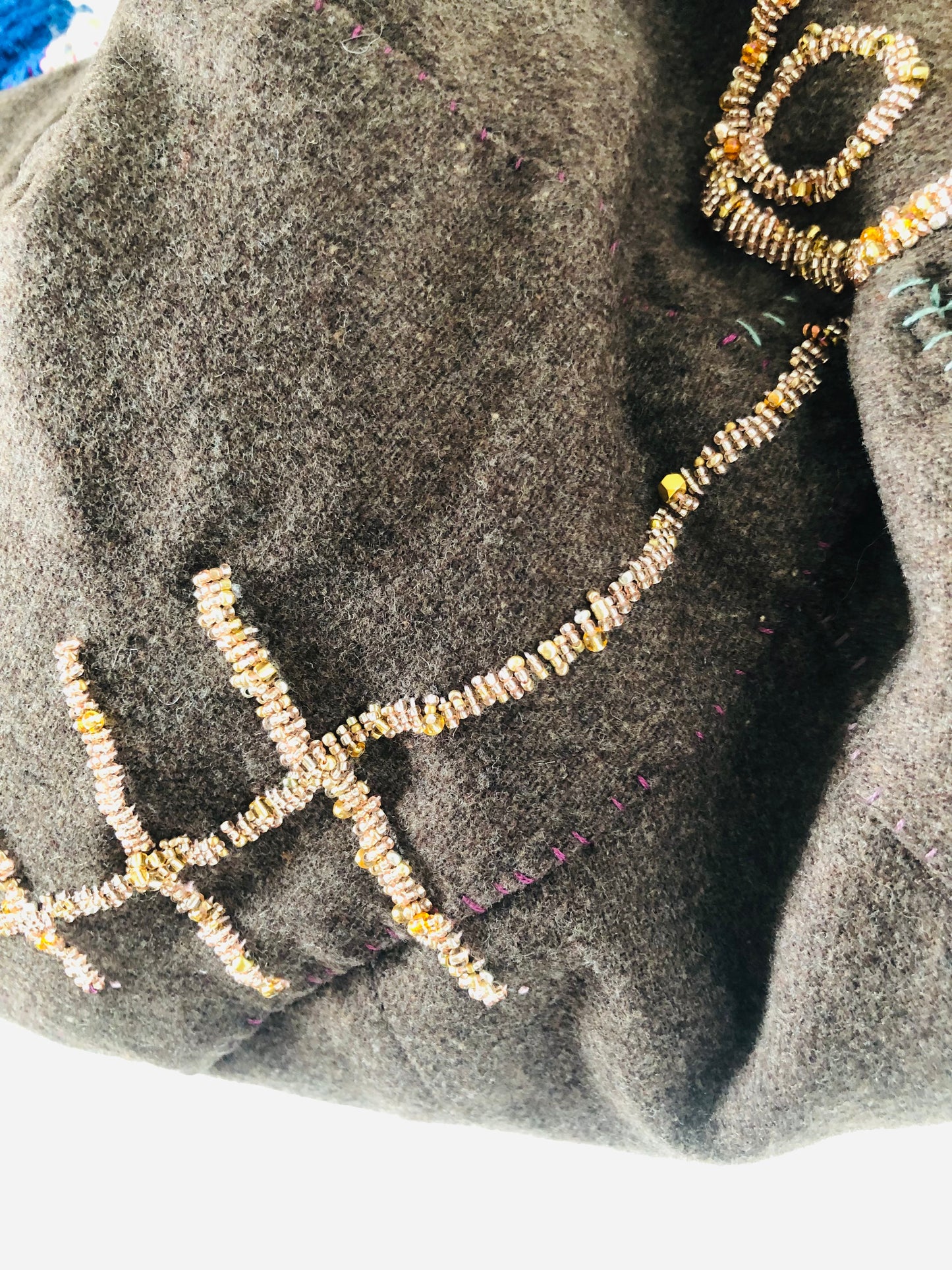 Bag 手縫いのバッグ　布製　トートバッグ　スローファッション　ハンドメイド　2296