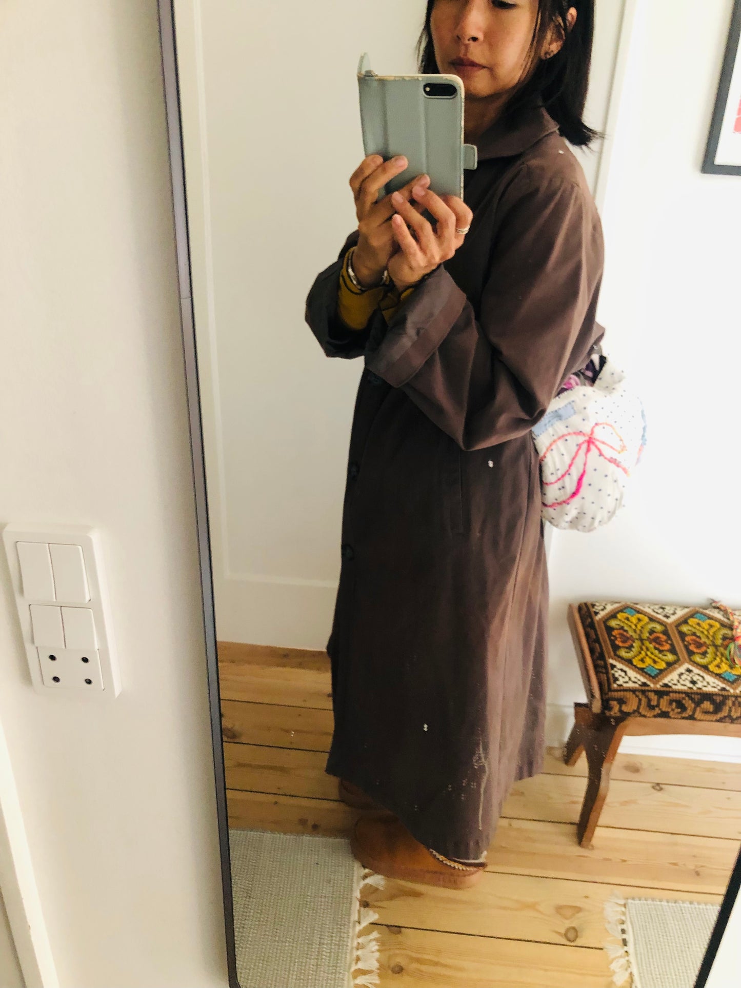 Bag Hand-sewn Fabric Tote Bag Slow Fashion Handmade 2297