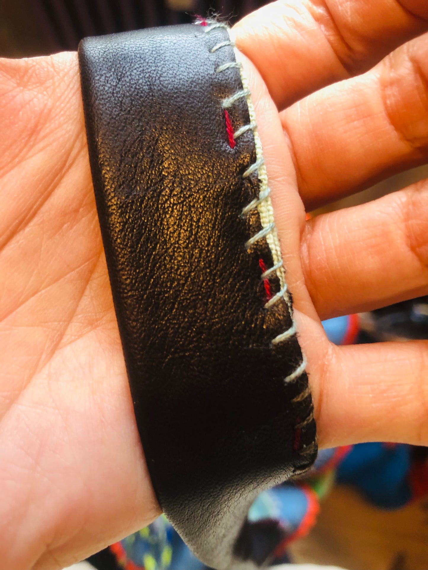 Hand-sewn fabric drawstring bag, slow fashion, handmade, 2313