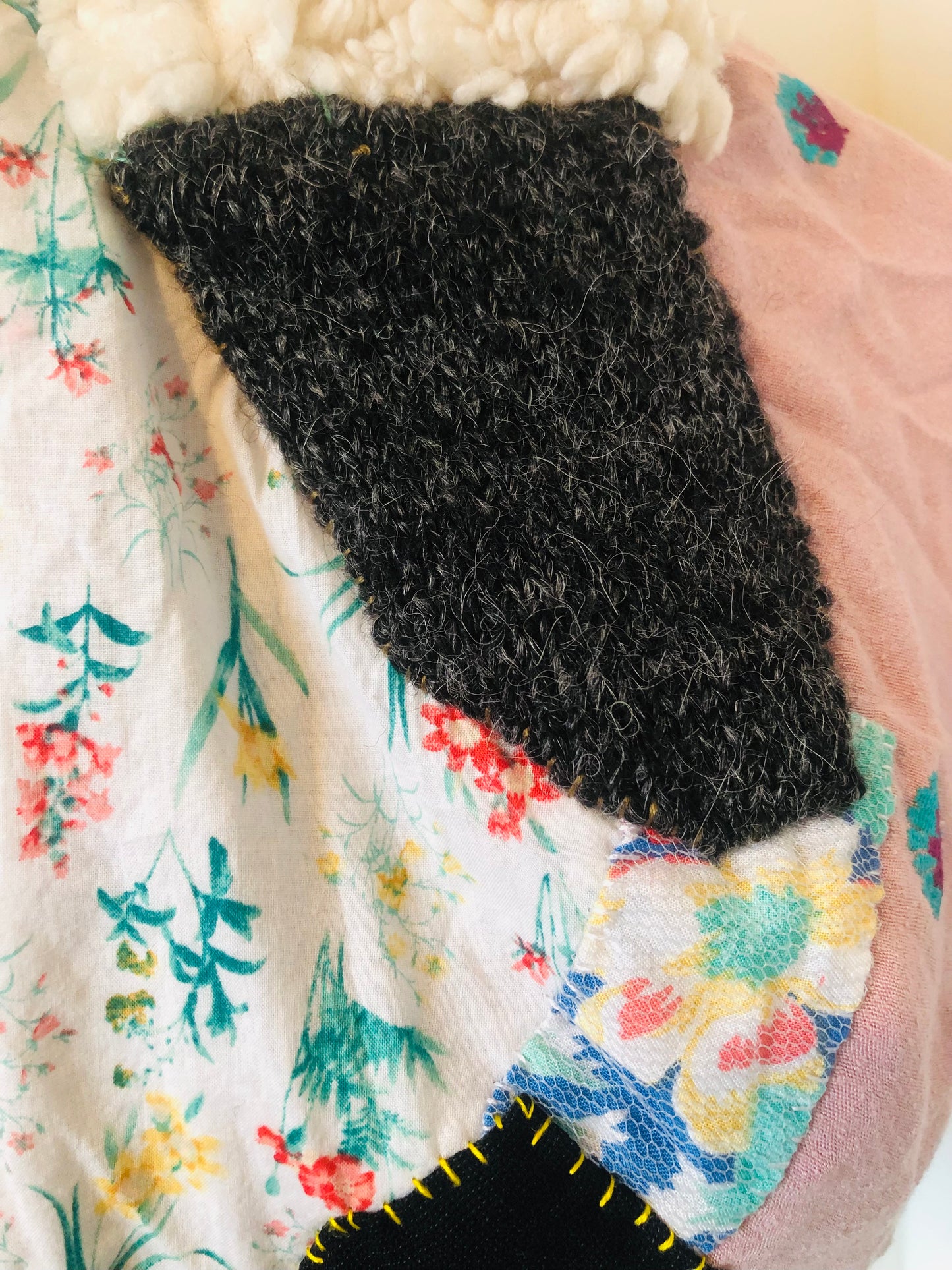 Bag Hand-sewn Fabric Tote Bag Slow Fashion Handmade 2312