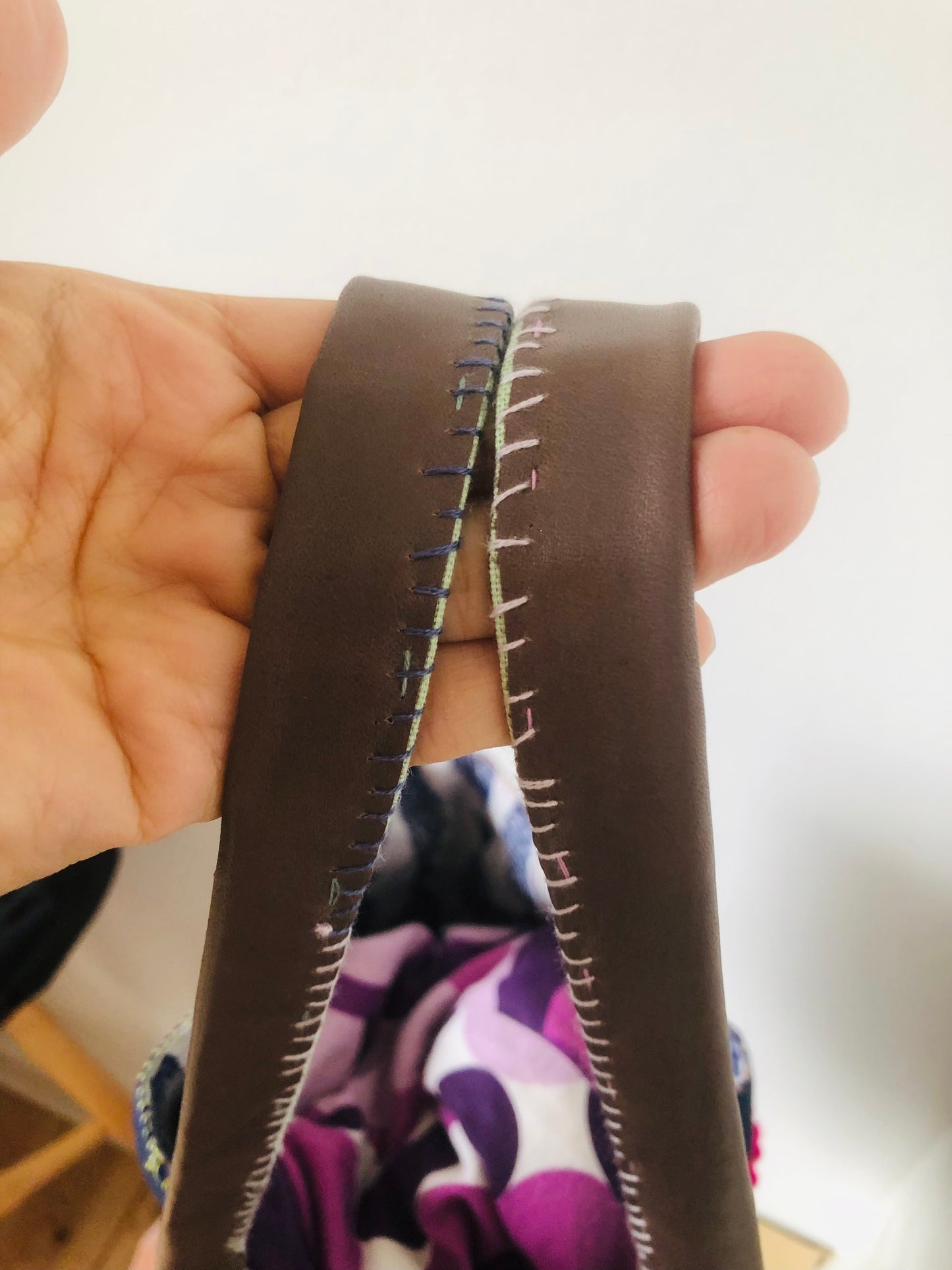 Bag Hand-sewn Fabric Tote Bag Slow Fashion Handmade 2298