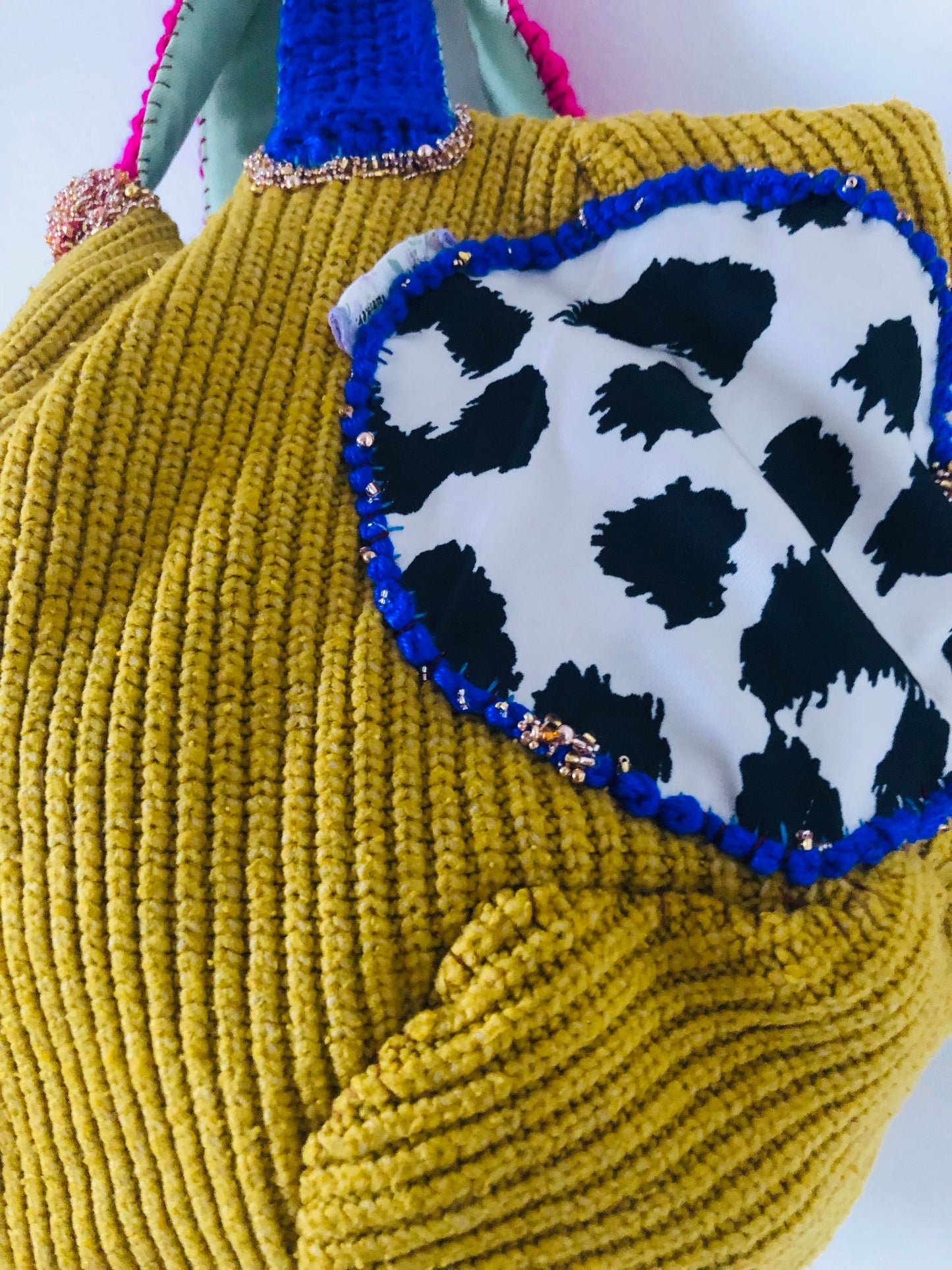 Bag Hand-sewn Fabric Tote Bag Slow Fashion Handmade 2315