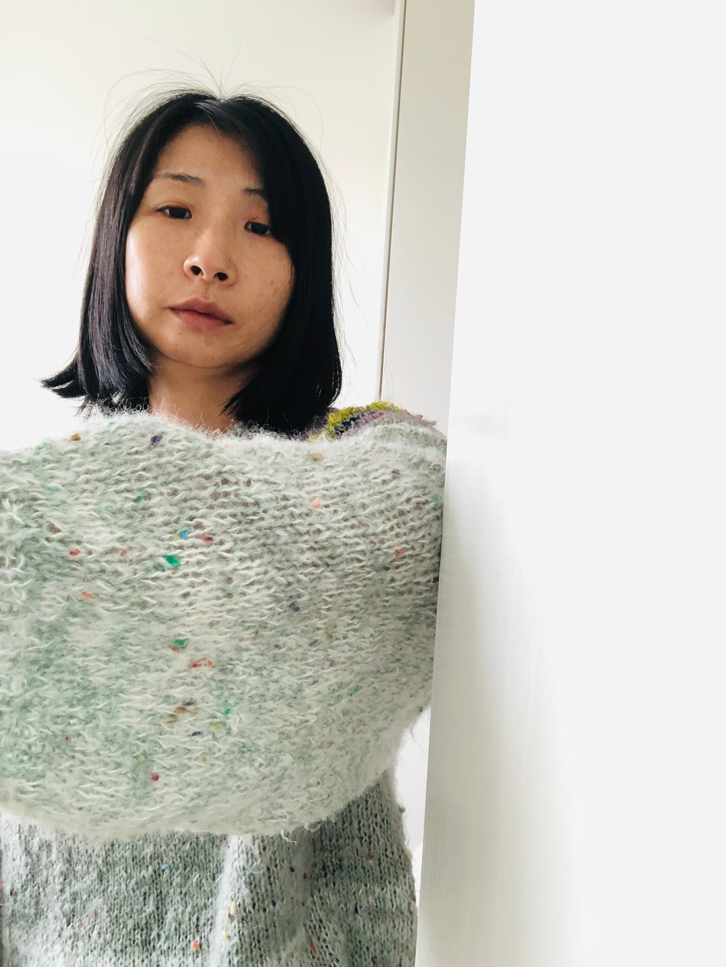 Sweater, Håndstrikket, Slow Fashion, Fancy Yarn, Unik, 1964