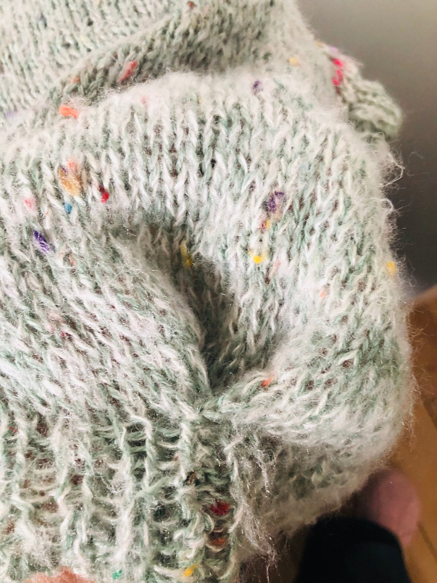 Sweater, Håndstrikket, Slow Fashion, Fancy Yarn, Unik, 1964
