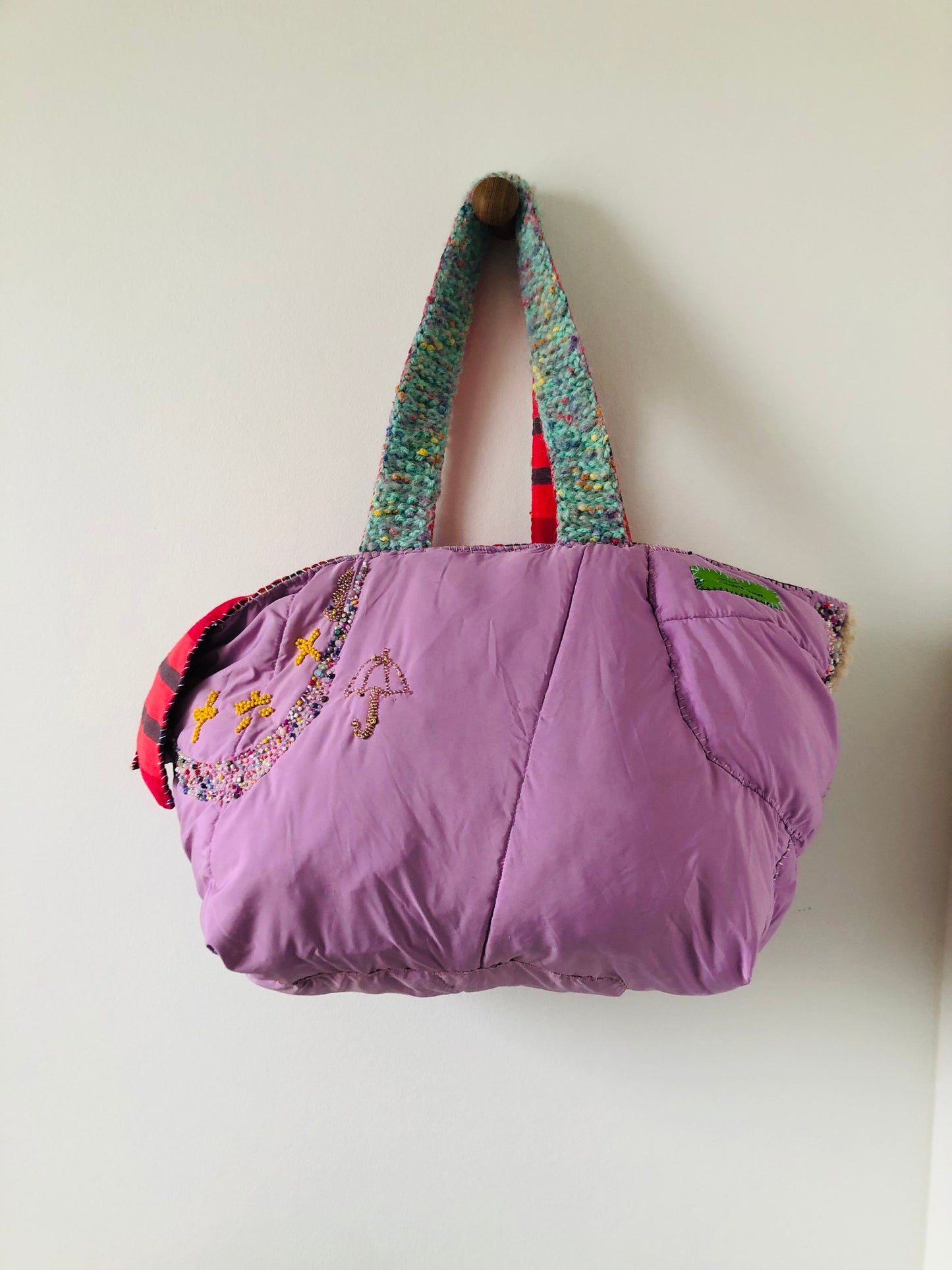Bag   手縫いのバッグ　布製　スローファッション　ハンドメイド　1958