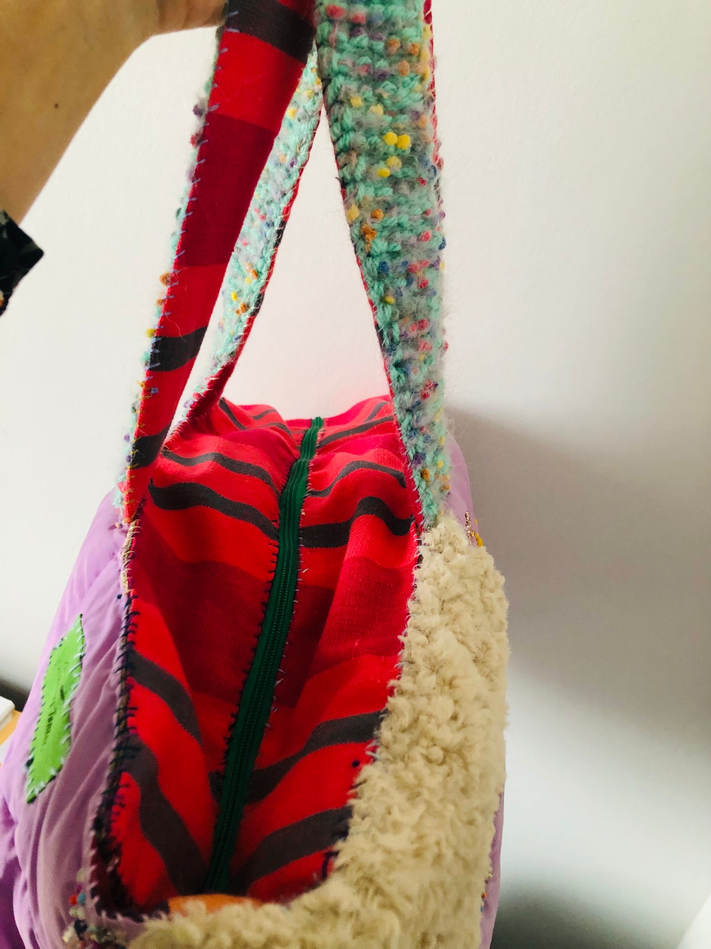 Bag   手縫いのバッグ　布製　スローファッション　ハンドメイド　1958