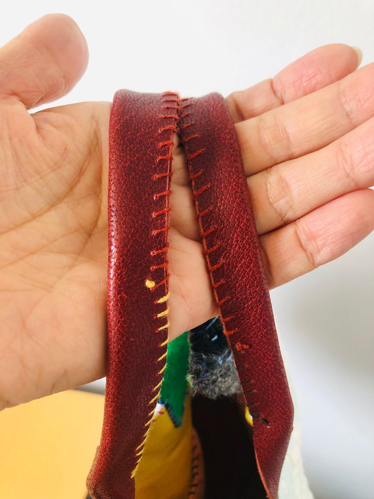 Bag Hand-sewn bag Fabric Slow fashion Handmade 1970