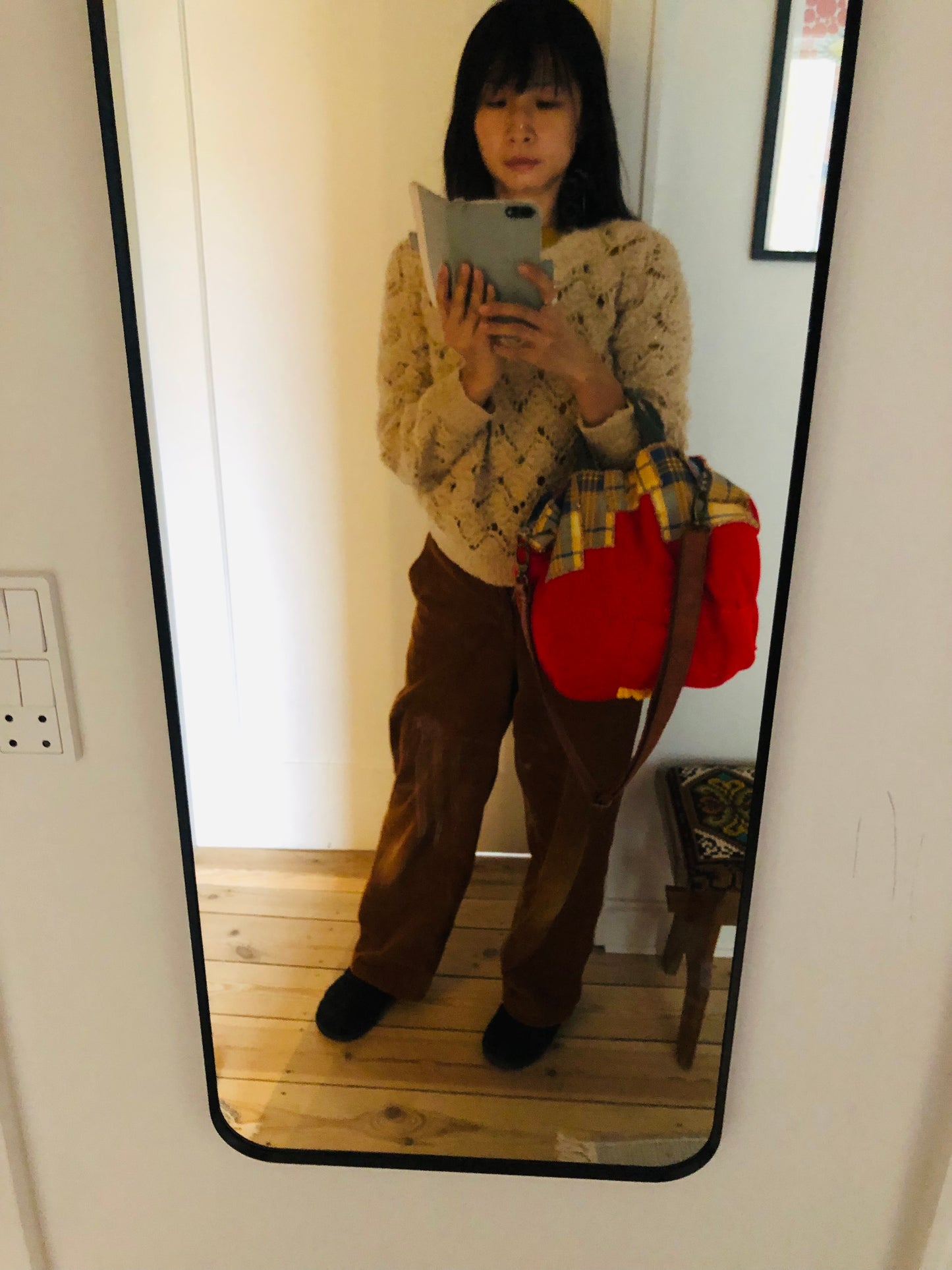 Bag Hand-sewn Fabric Tote Bag Slow Fashion Handmade 2332