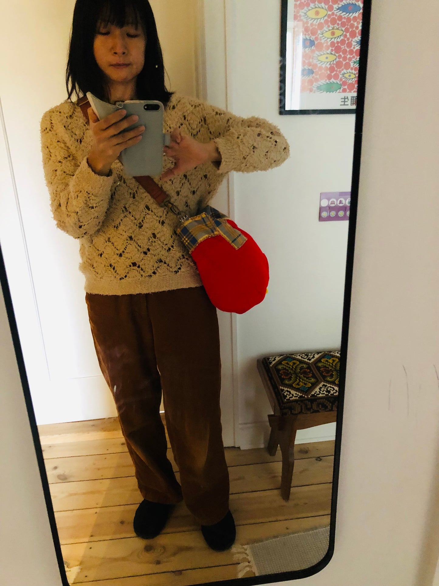 Bag Hand-sewn Fabric Tote Bag Slow Fashion Handmade 2332