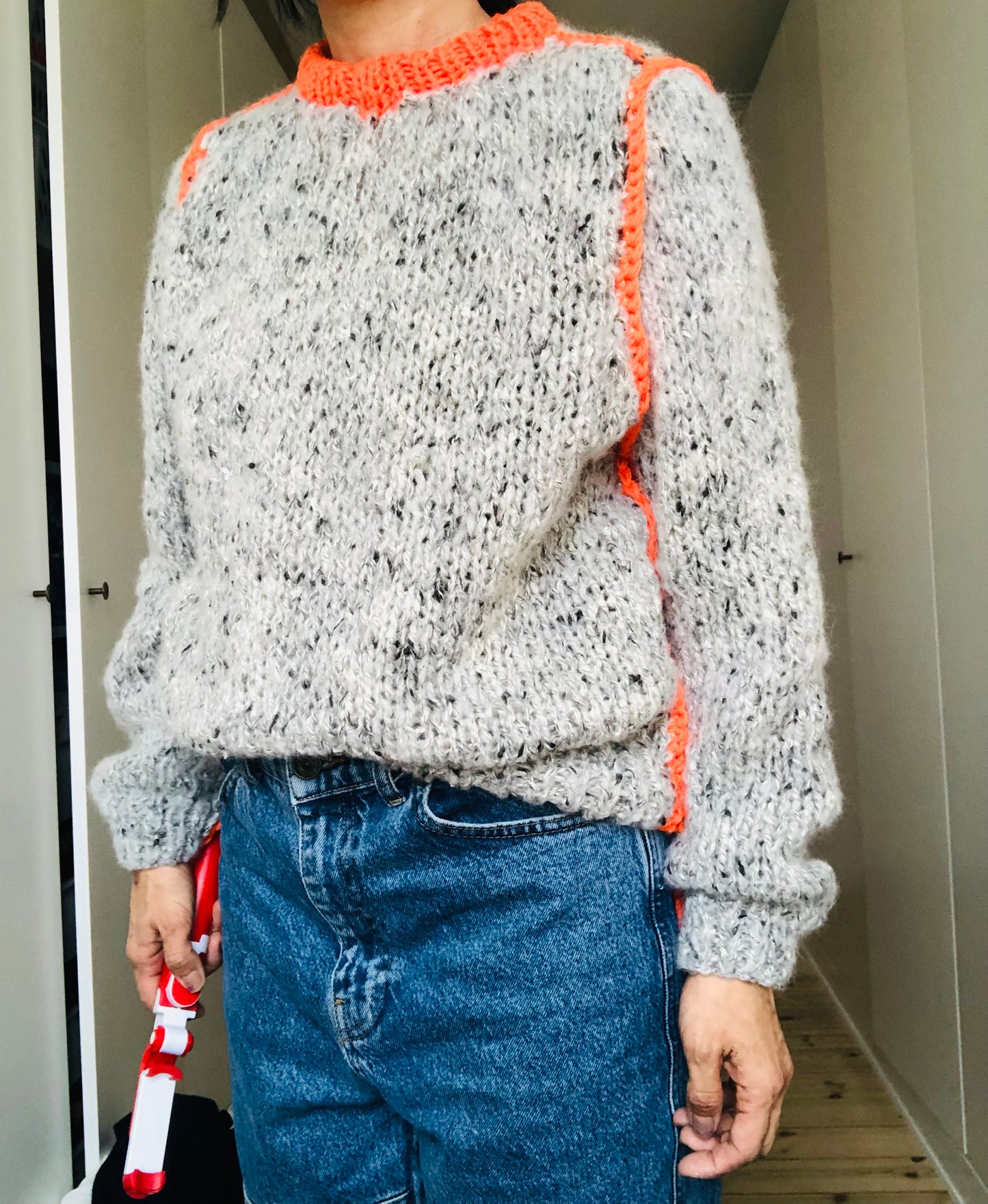 セーター　手編み　スローファッション　ファンシーヤーン　oneofakind  1997