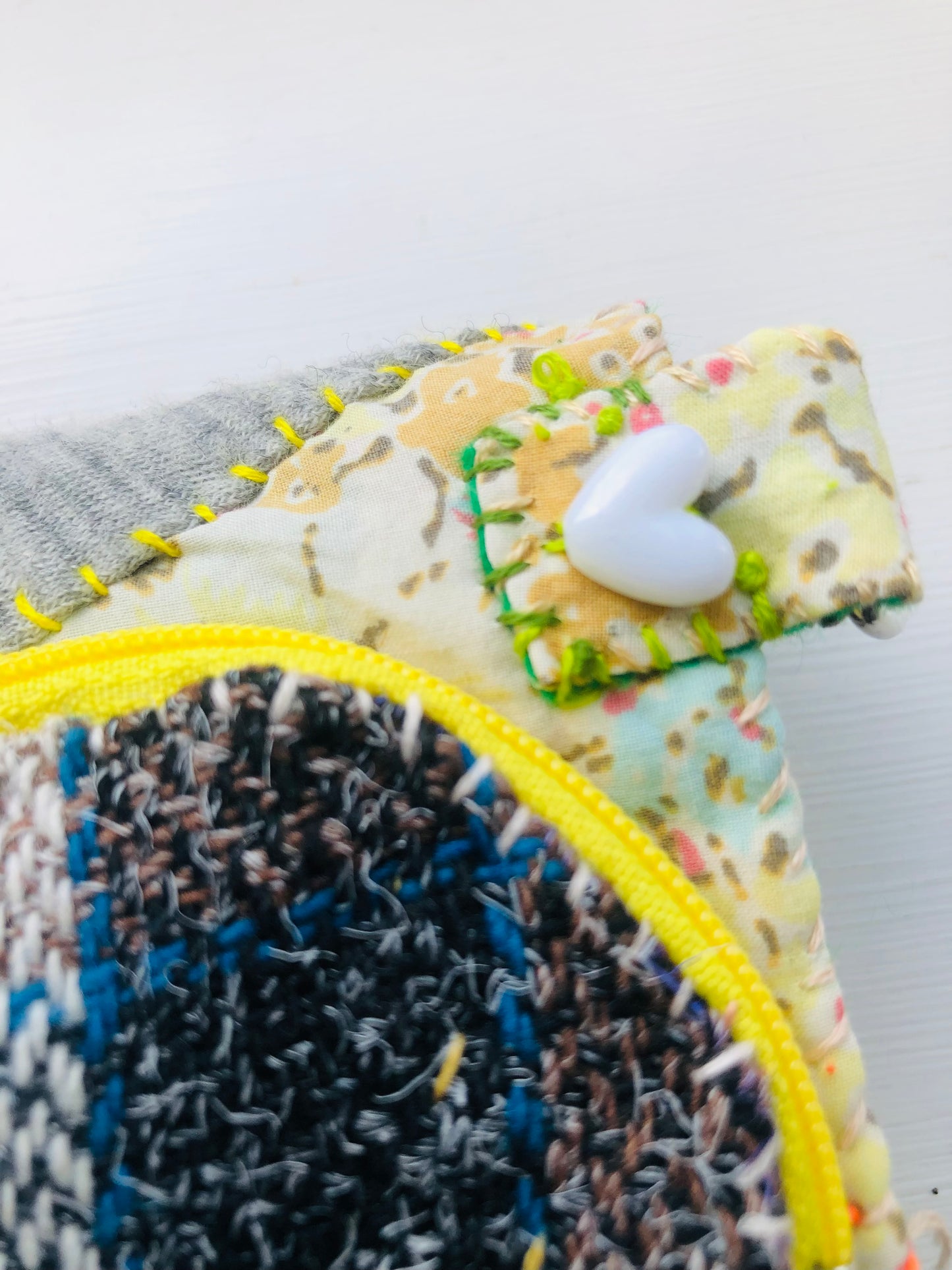 Wallet Fabric Wallet Handmade Hand-sewn Embroidered Patchwork Bi-fold 1979