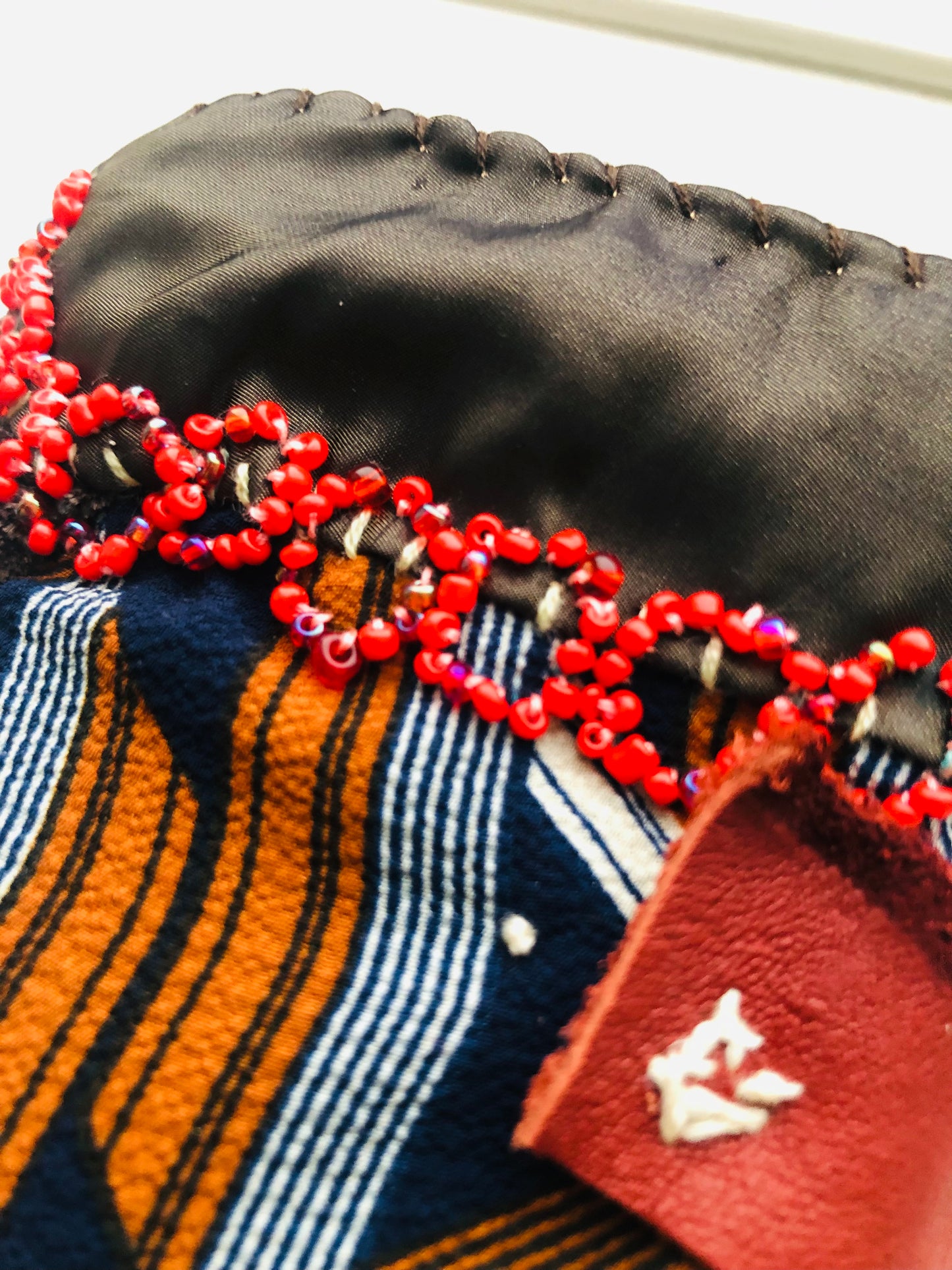 Wallet, Fabric Wallet, Handmade, Hand-Sewn, Embroidered, Patchwork, Bifold, 2291