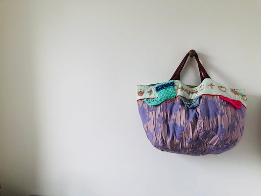 Bag Hand-sewn bag Fabric Slow fashion Handmade 2000