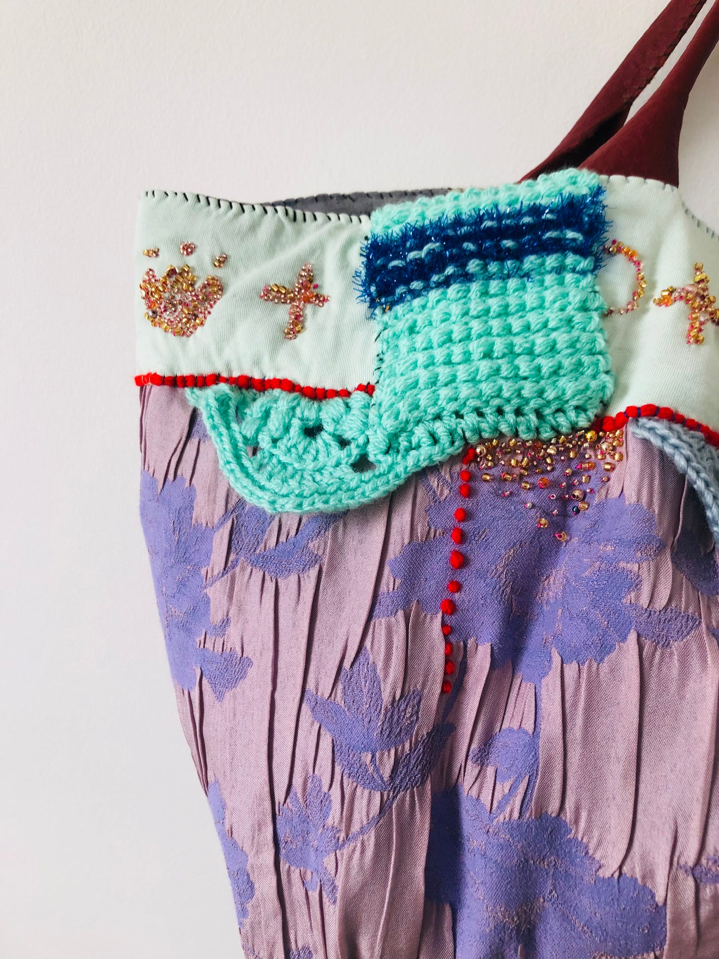 Håndsyet stoftaske, slow fashion, håndlavet, 2000