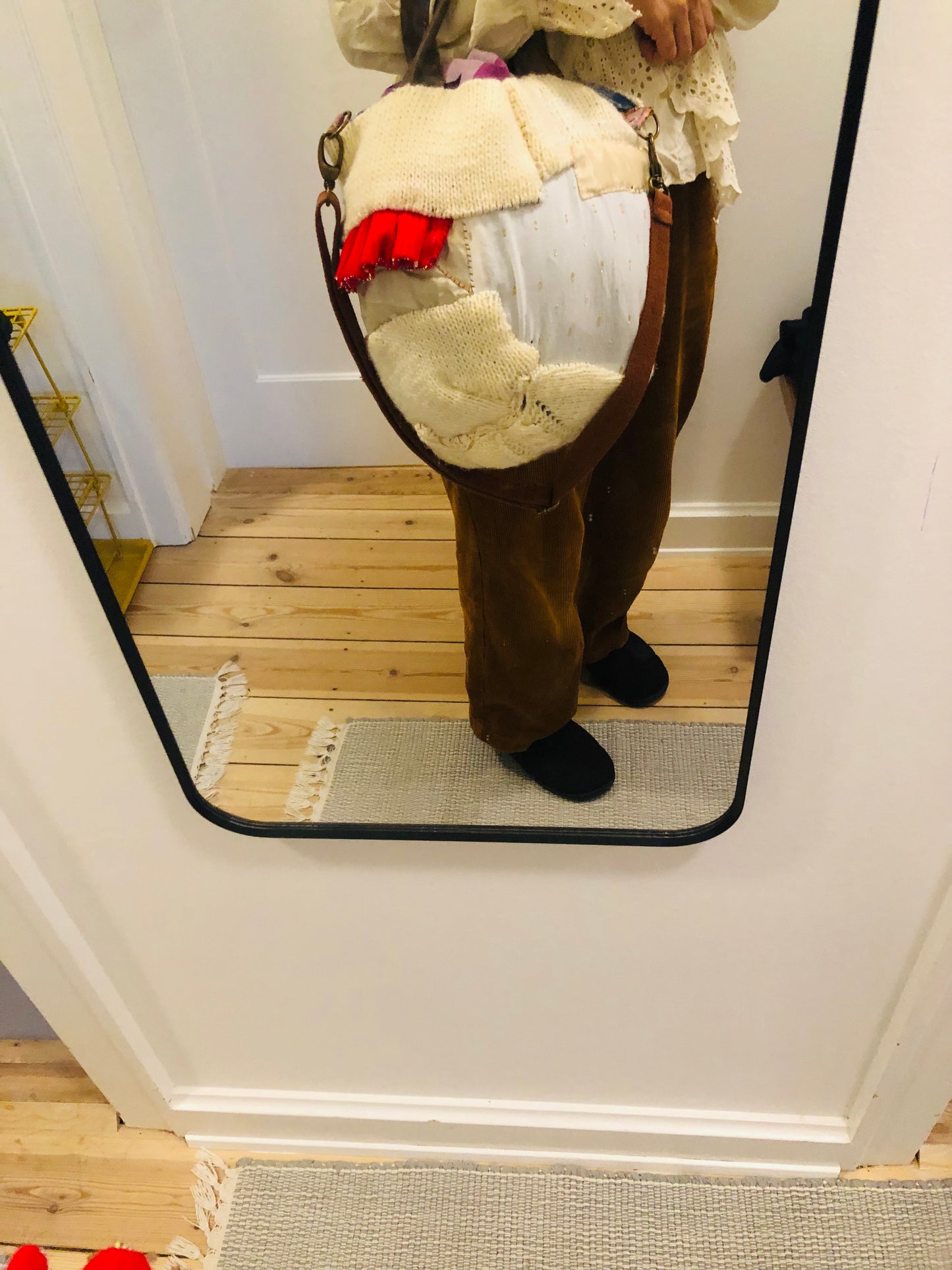 Bag 手縫いのバッグ　布製　トートバッグ　スローファッション　ハンドメイド　2337