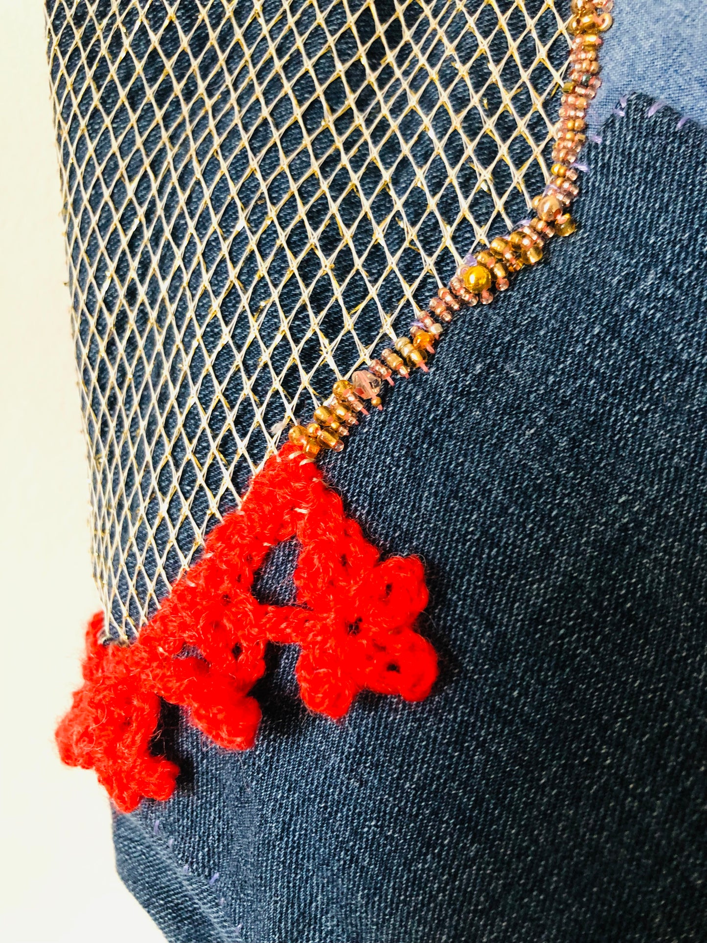 Bag 手縫いのバッグ　布製　トートバッグ　スローファッション　ハンドメイド　2345