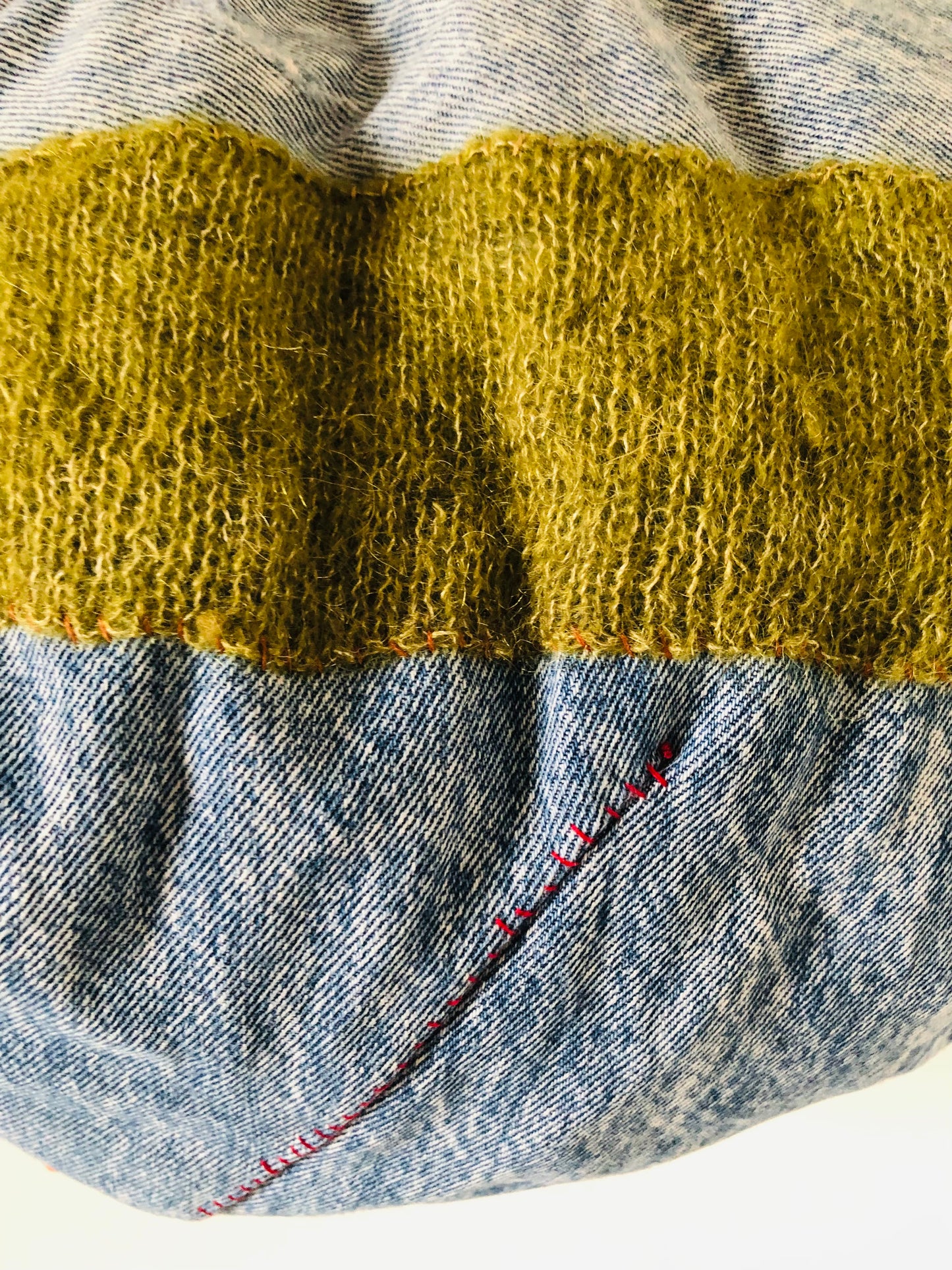 Bag 手縫いのバッグ　布製　トートバッグ　スローファッション　ハンドメイド　2347