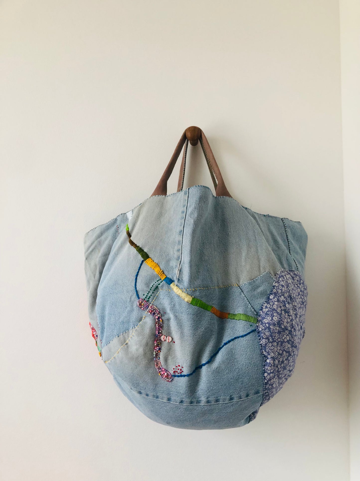 Bag   手縫いのバッグ　布製　スローファッション　ハンドメイド　2014