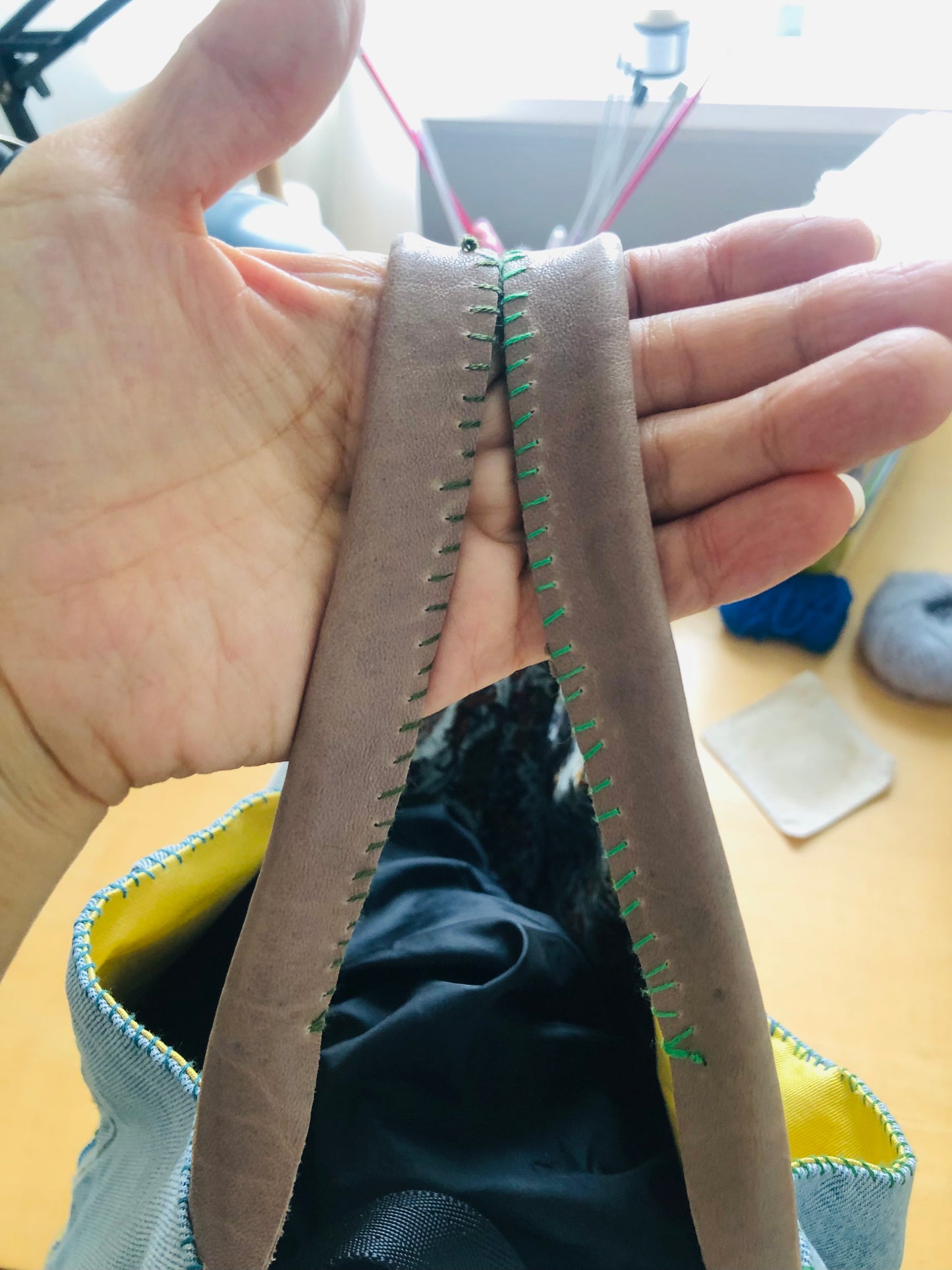 Bag   手縫いのバッグ　布製　スローファッション　ハンドメイド　2014