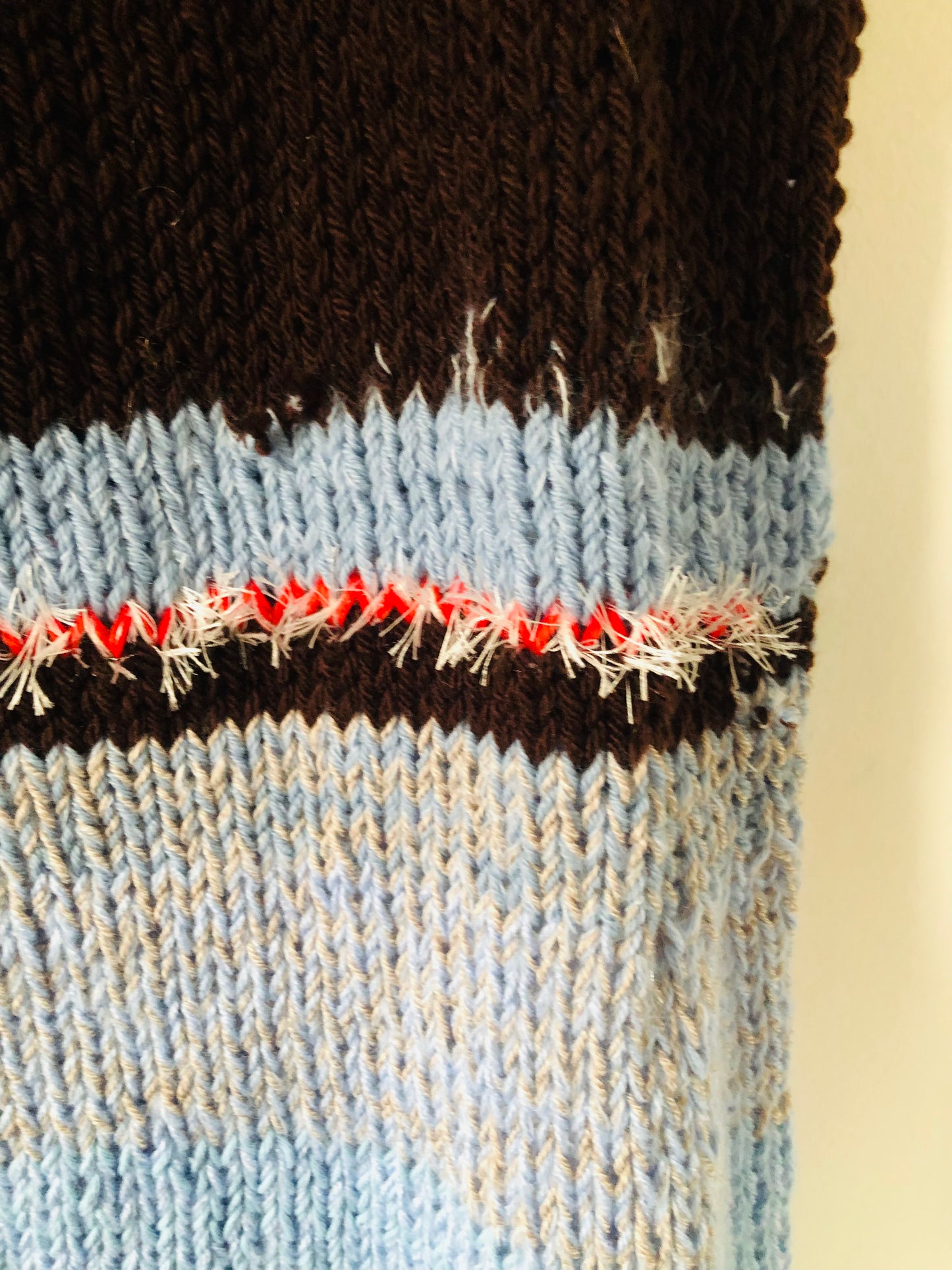 セーター　手編み　スローファッション　2way　ファンシーヤーン　oneofakind  ベスト　ロング丈　2350