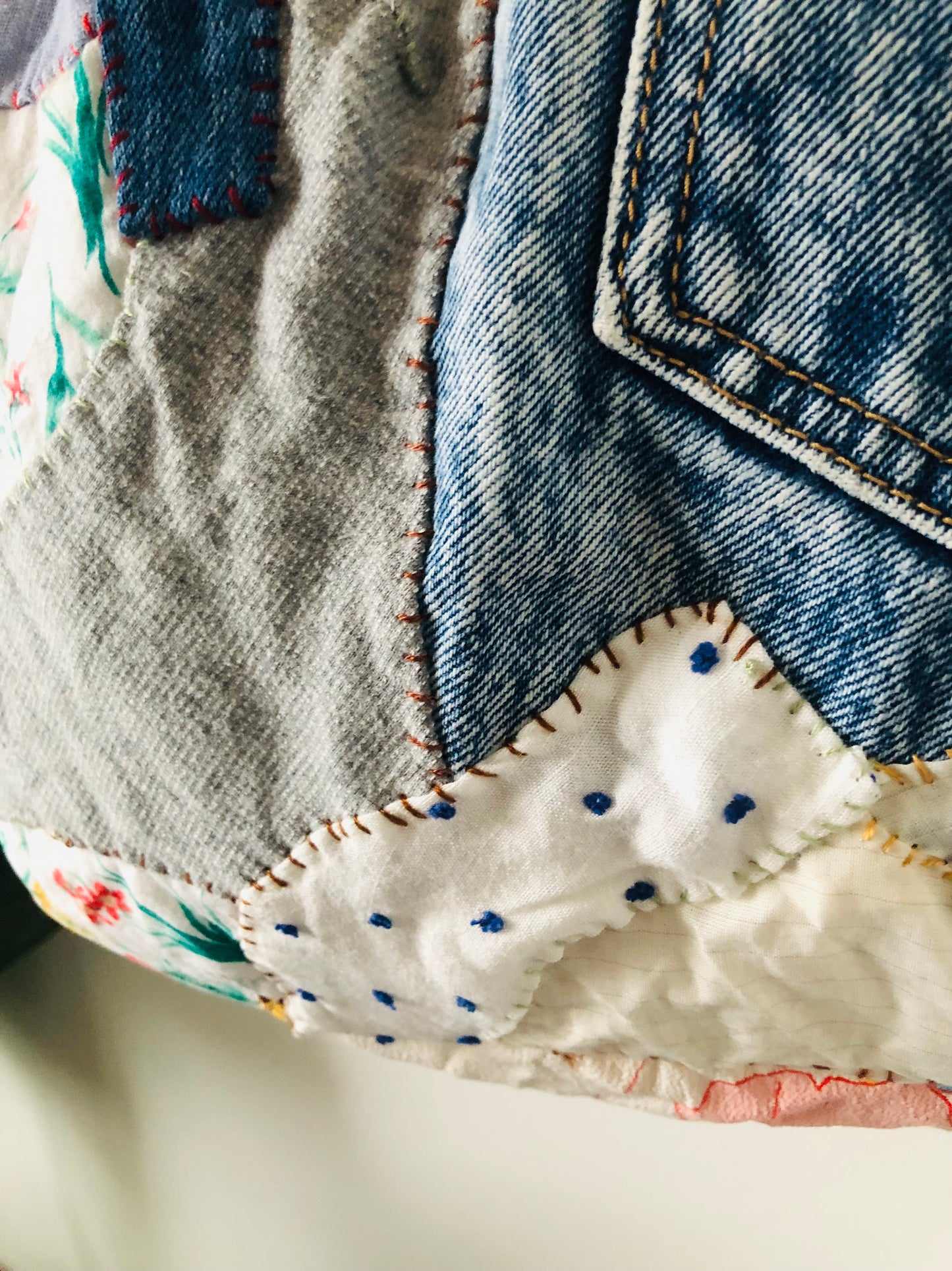 Bag 手縫いのバッグ　布製　トートバッグ　スローファッション　ハンドメイド　2359