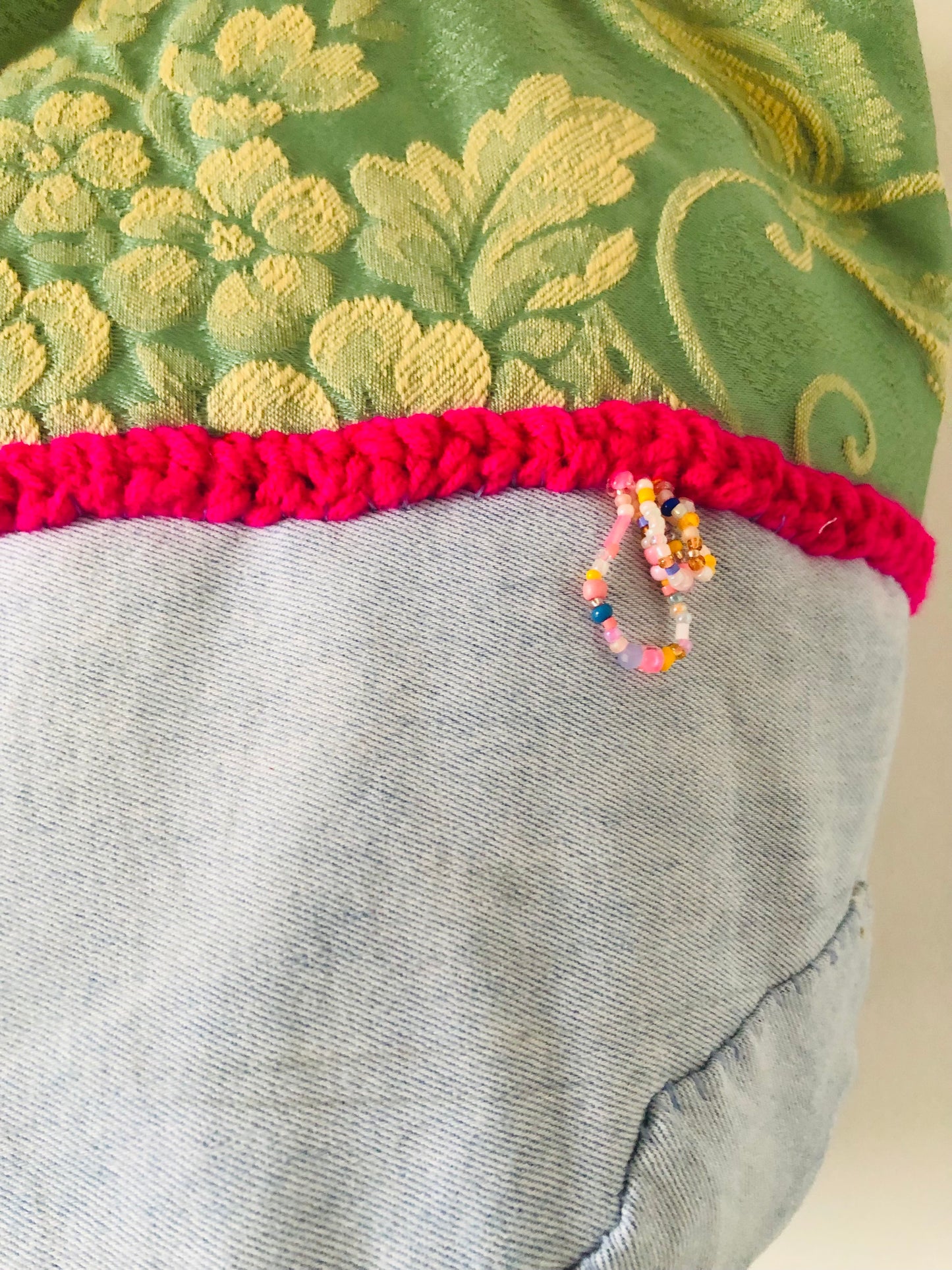 Bag 手縫いのバッグ　布製　トートバッグ　スローファッション　ハンドメイド　2356