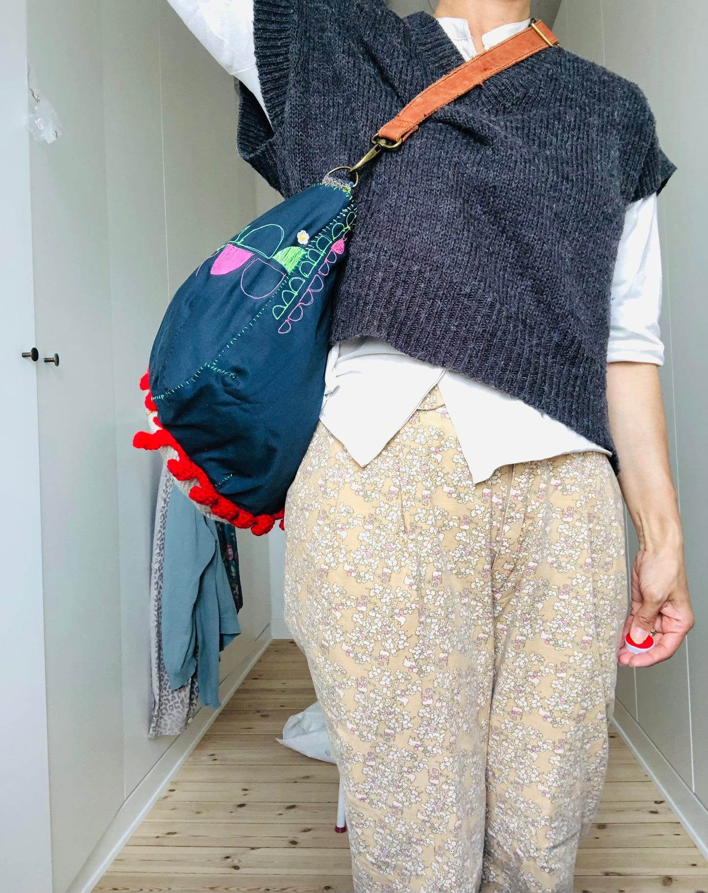 Bag   手縫いのバッグ　布製　スローファッション　ハンドメイド　2015