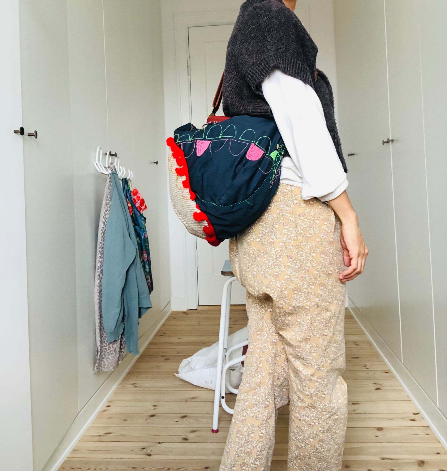 Bag   手縫いのバッグ　布製　スローファッション　ハンドメイド　2015