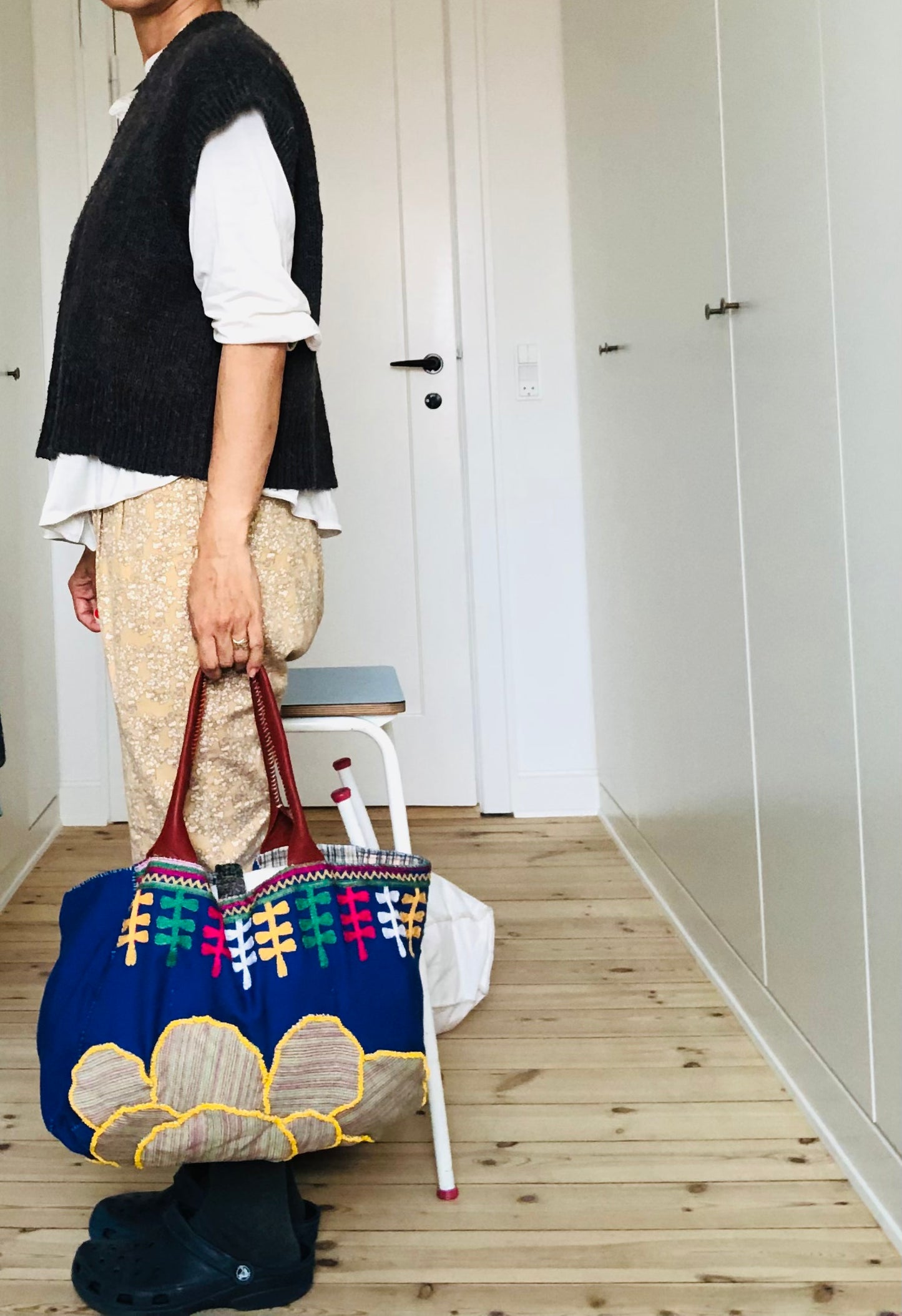 Bag   手縫いのバッグ　布製　スローファッション　ハンドメイド　2019