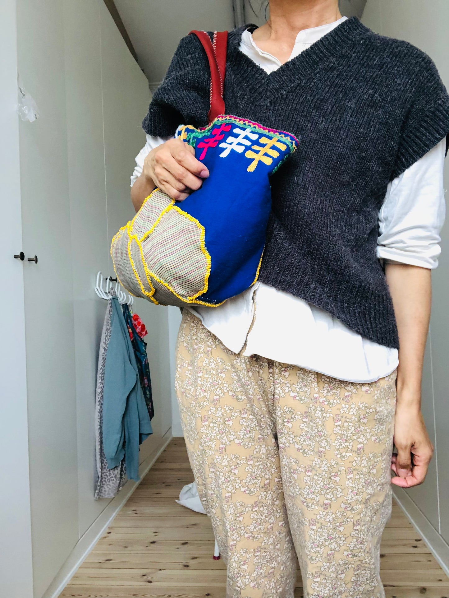 Bag   手縫いのバッグ　布製　スローファッション　ハンドメイド　2019