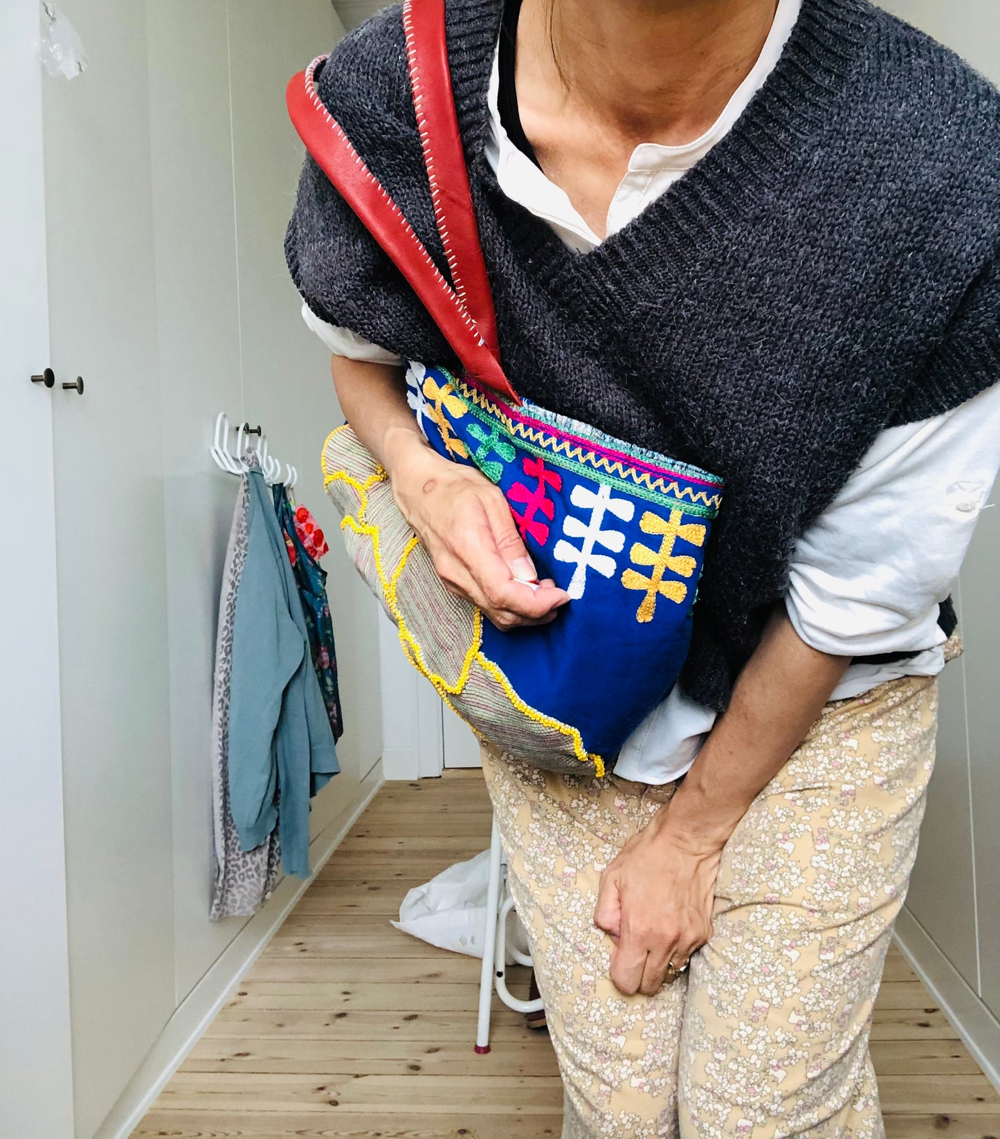 Bag   手縫いのバッグ　布製　スローファッション　ハンドメイド　2019